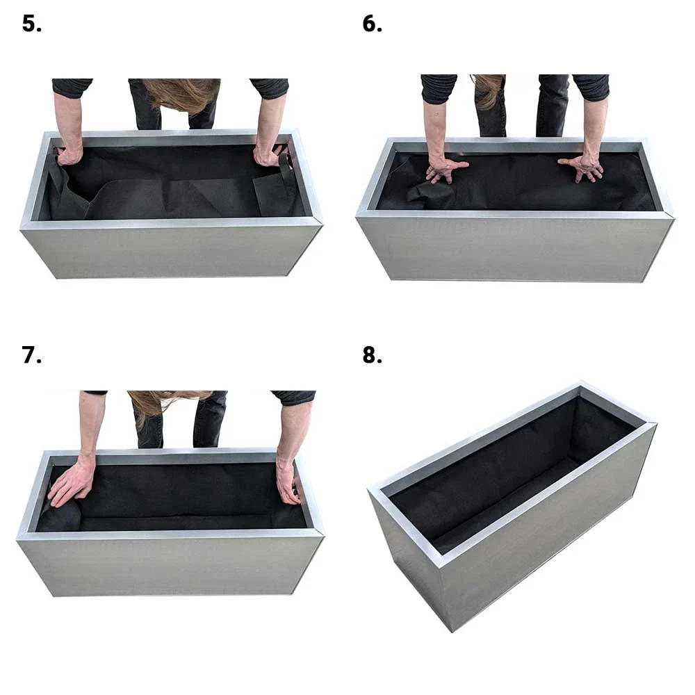 1.4m Fabric Grow Bag Liner for Troughs - Image 9
