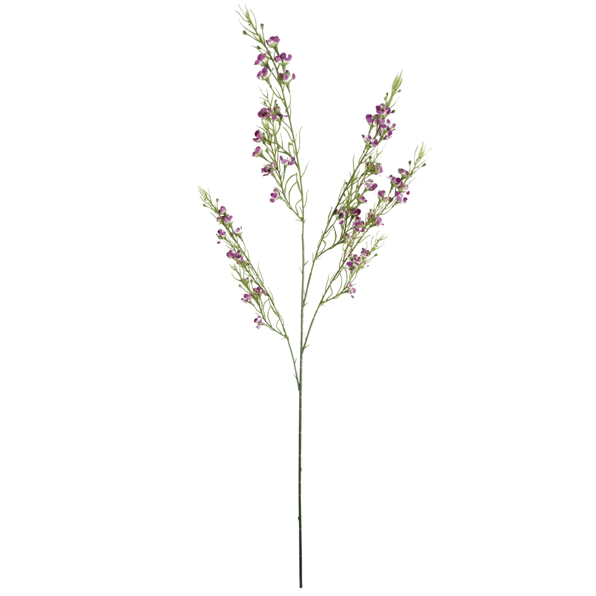 100cm Artificial Foliage Stem with Small Flowers - Purple - Image 2