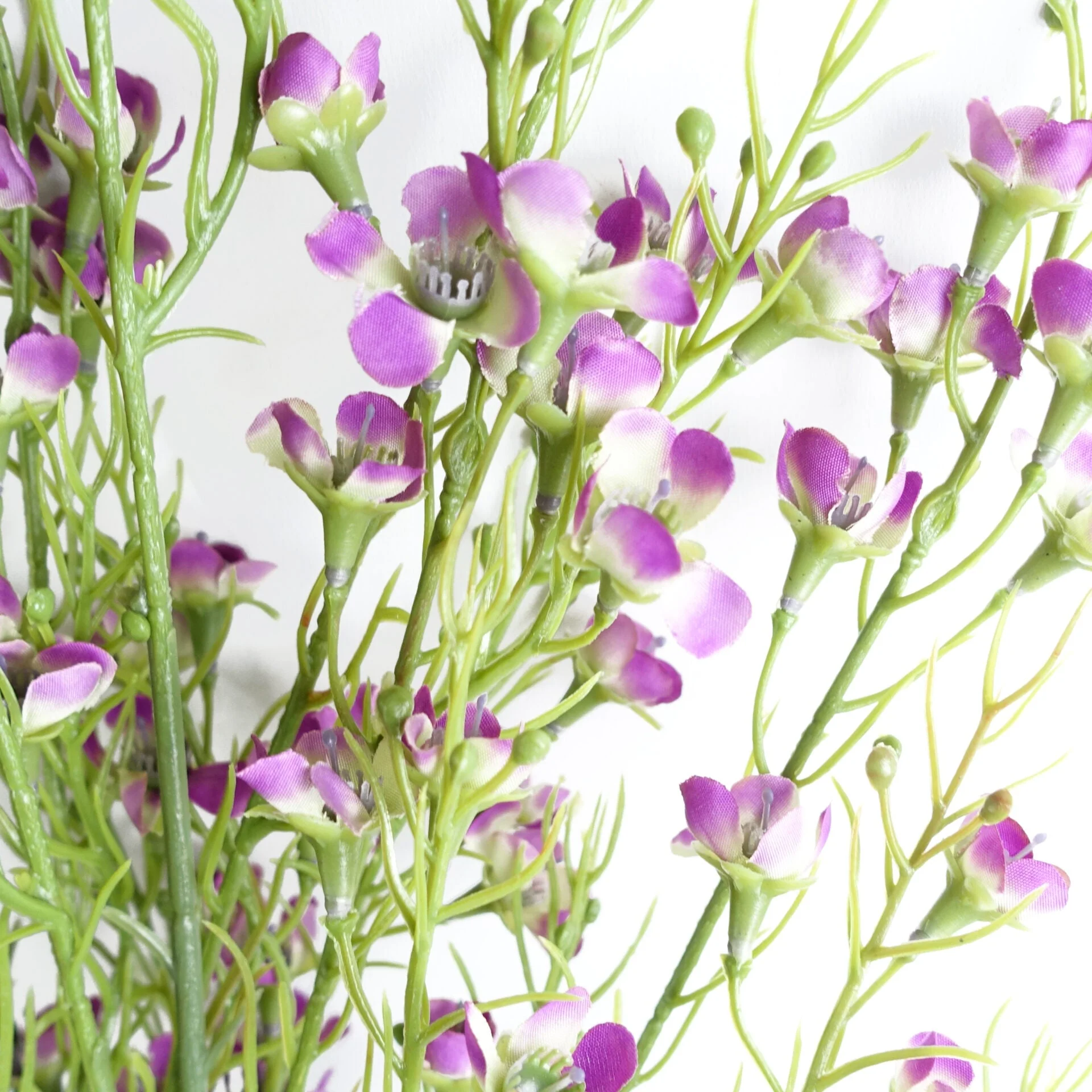 100cm Artificial Foliage Stem with Small Flowers - Purple - Image 4