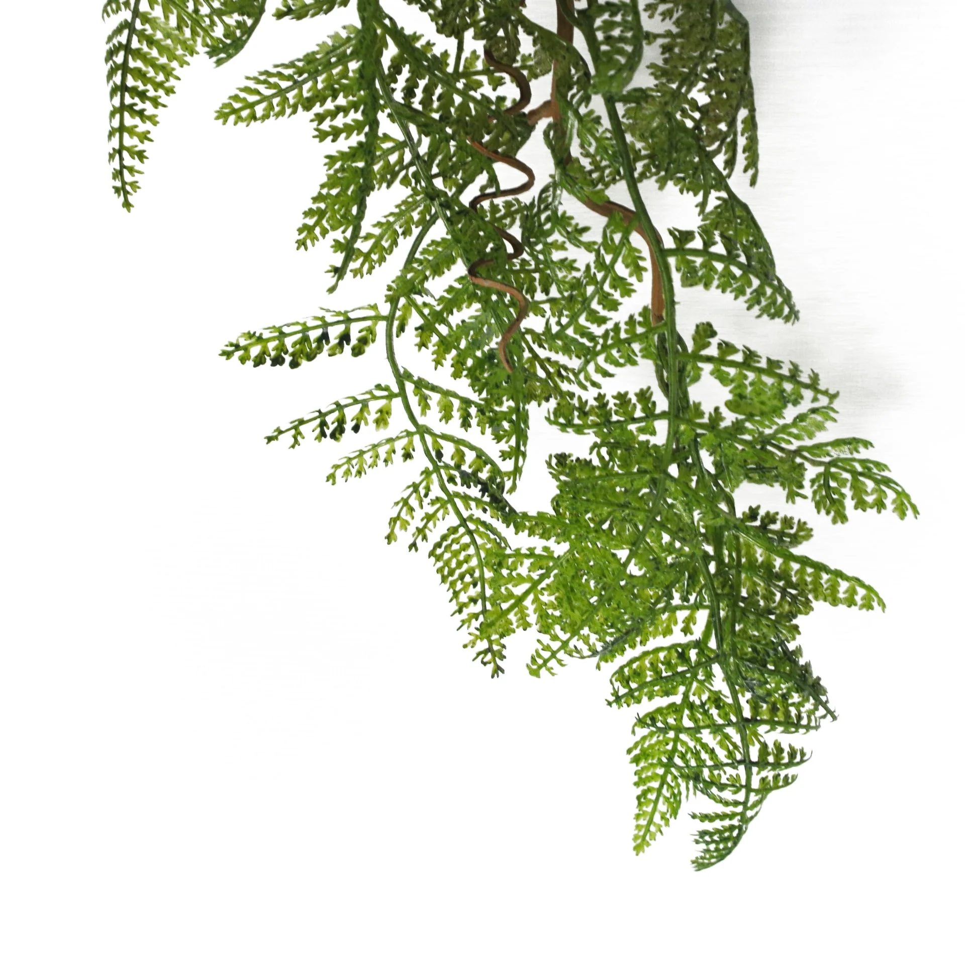 100cm Artificial Hanging Maidenhair Fern Plant Dark Green - Image 2