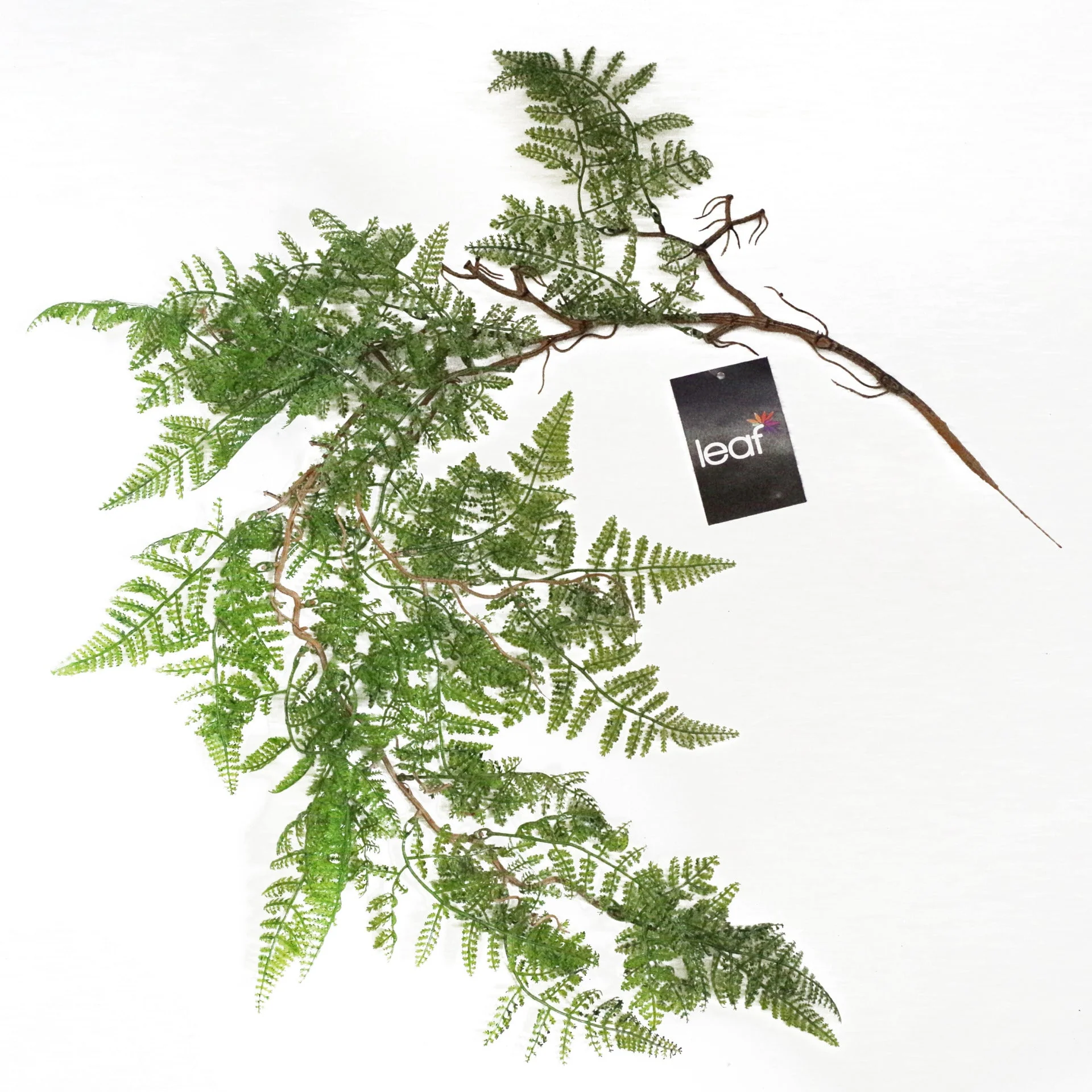 100cm Artificial Hanging Maidenhair Fern Plant Dark Green - Image 4