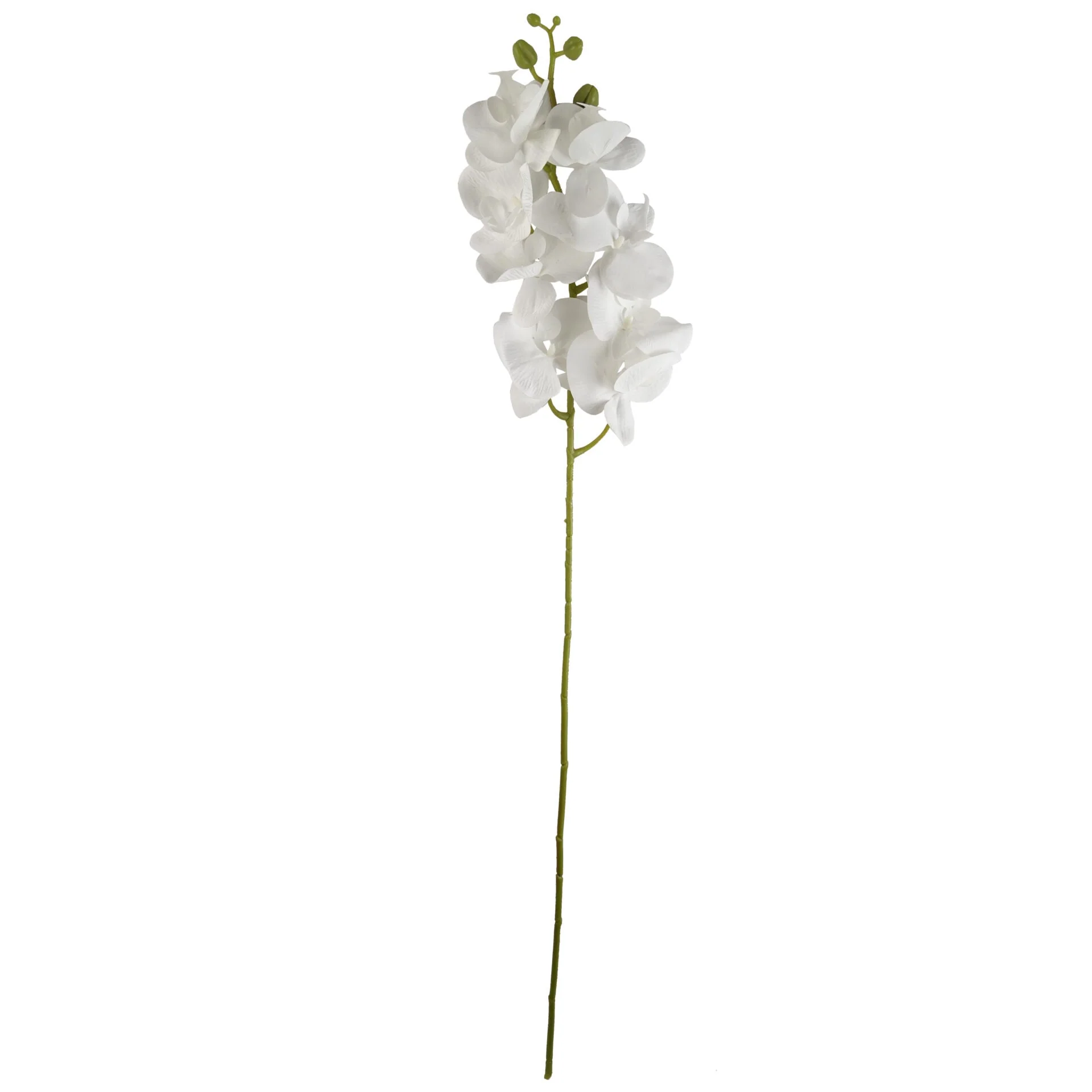100cm Artificial Phalaenopsis Orchid White Stem - Image 2