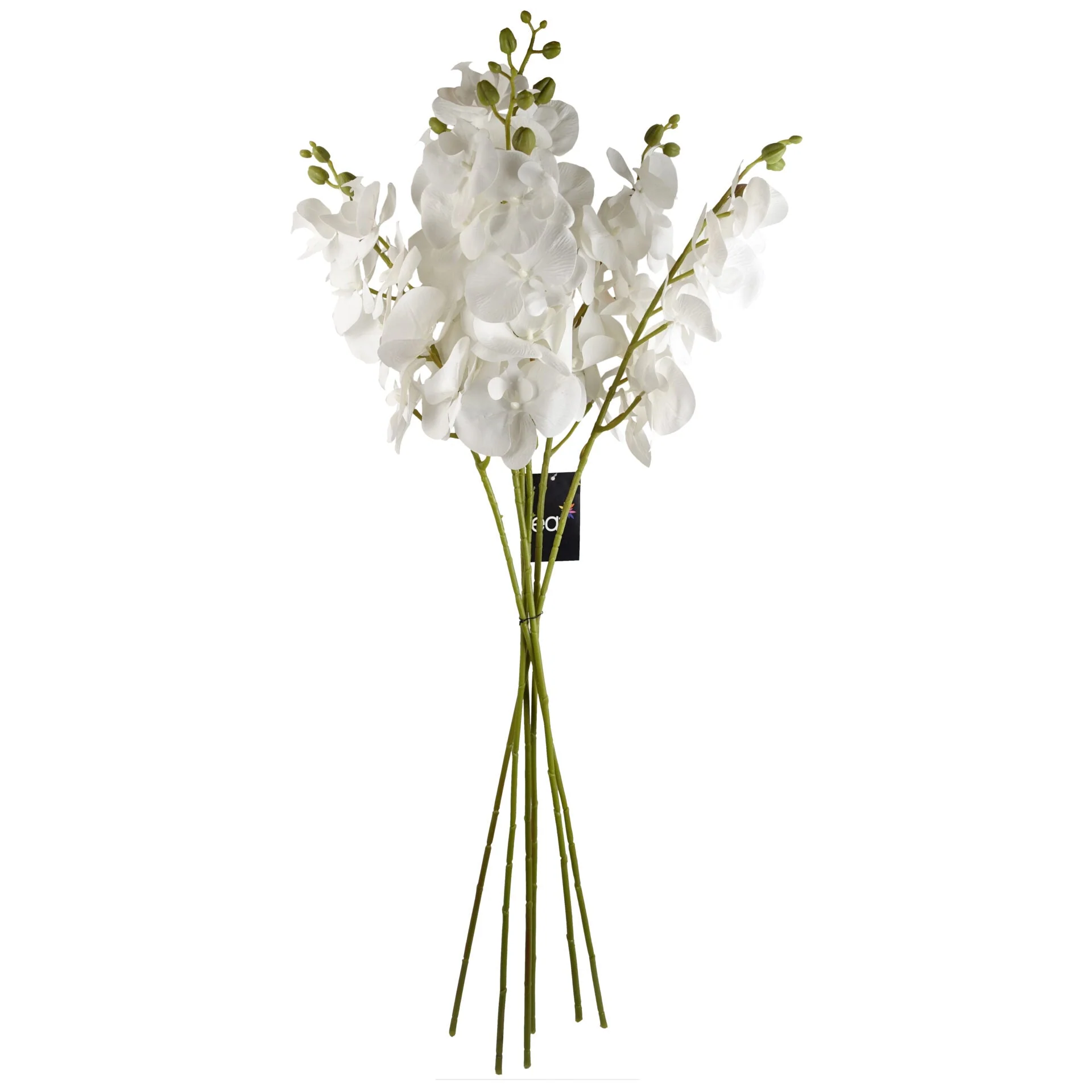 100cm Artificial Phalaenopsis Orchid White Stem - Image 4