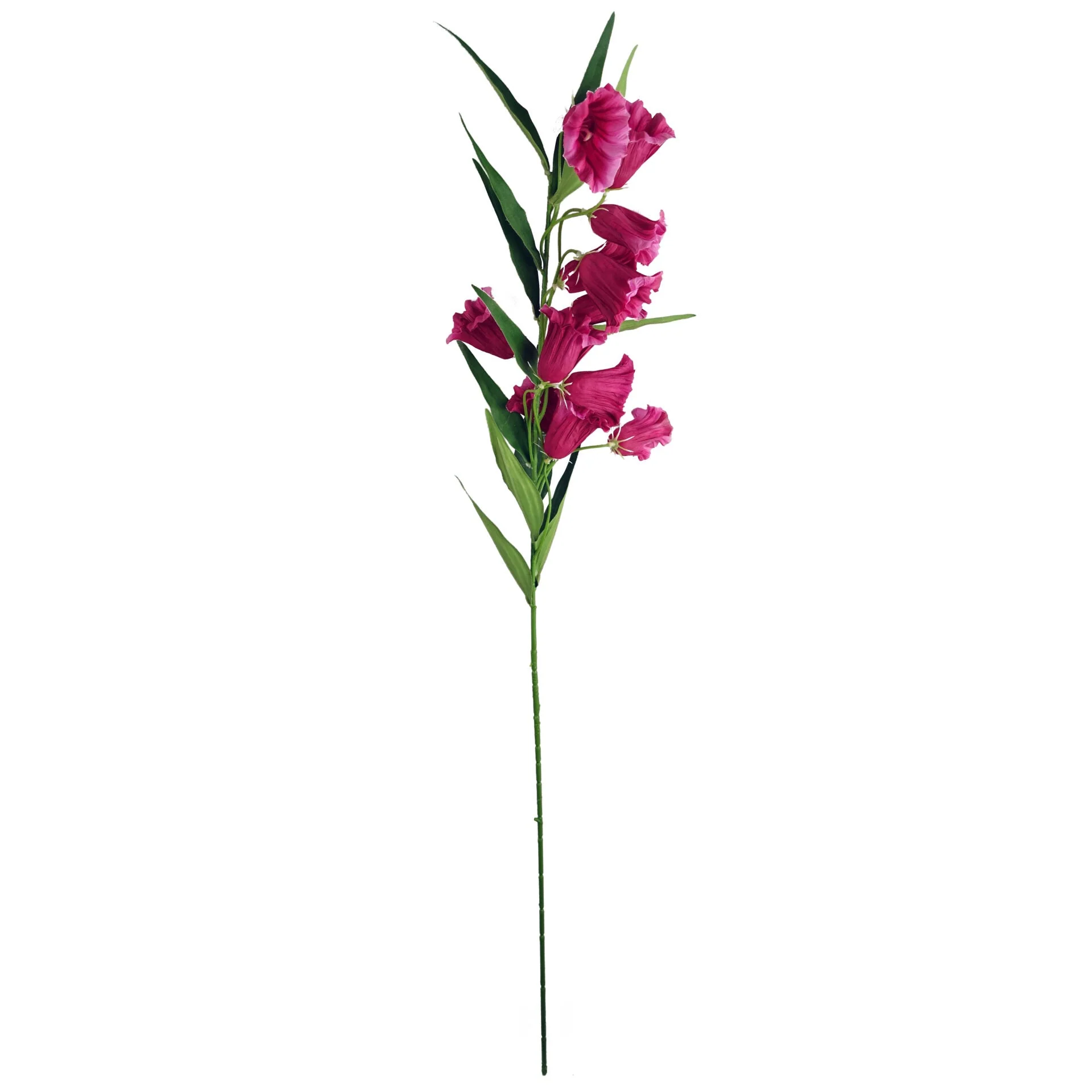 100cm Trumpet Artificial Flower Stem Fuchsia Pink - Image 2