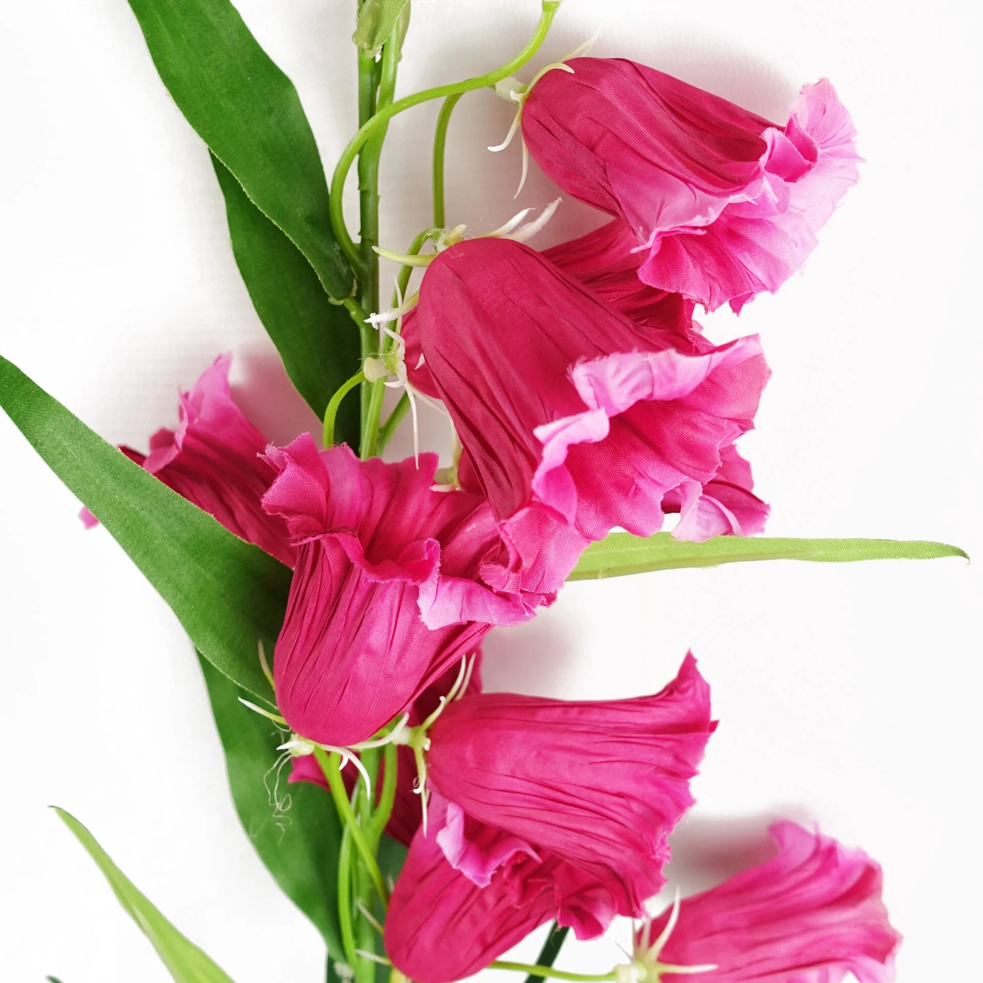 100cm Trumpet Artificial Flower Stem Fuchsia Pink - Image 4
