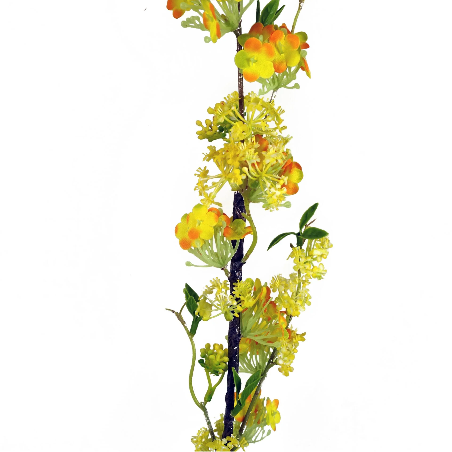 100cm Yellow Blossom Spray Stem - Image 3