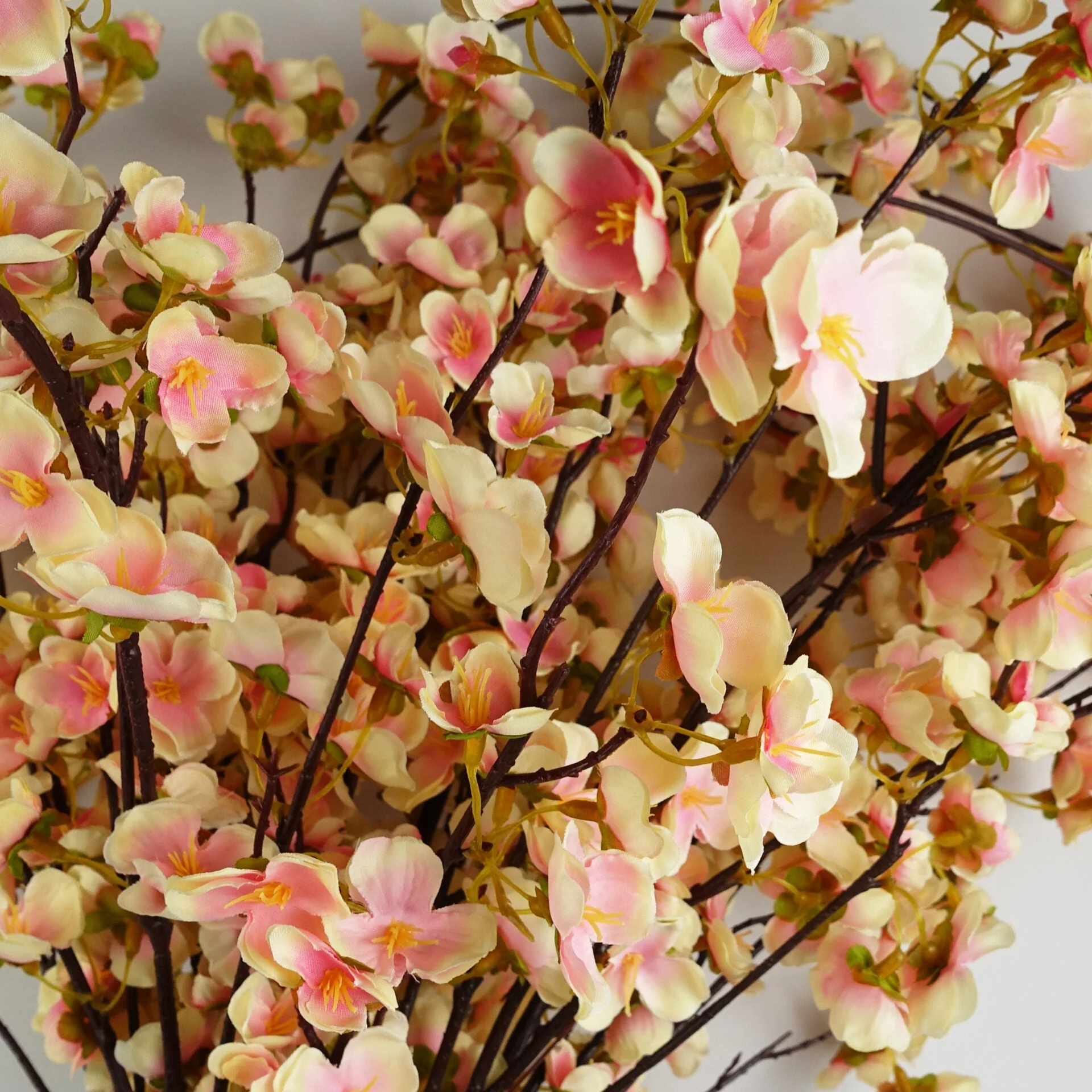 110cm Natural Pink Trailing Cherry Stem Artificial - Image 3