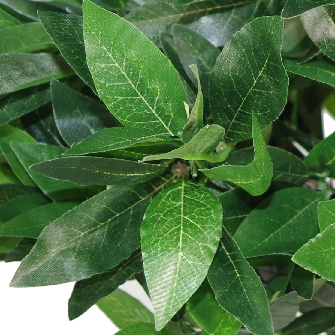 120cm (4ft) Plain Natural Trunk Artificial Topiary Bay Laurel Ball Tree - Image 3