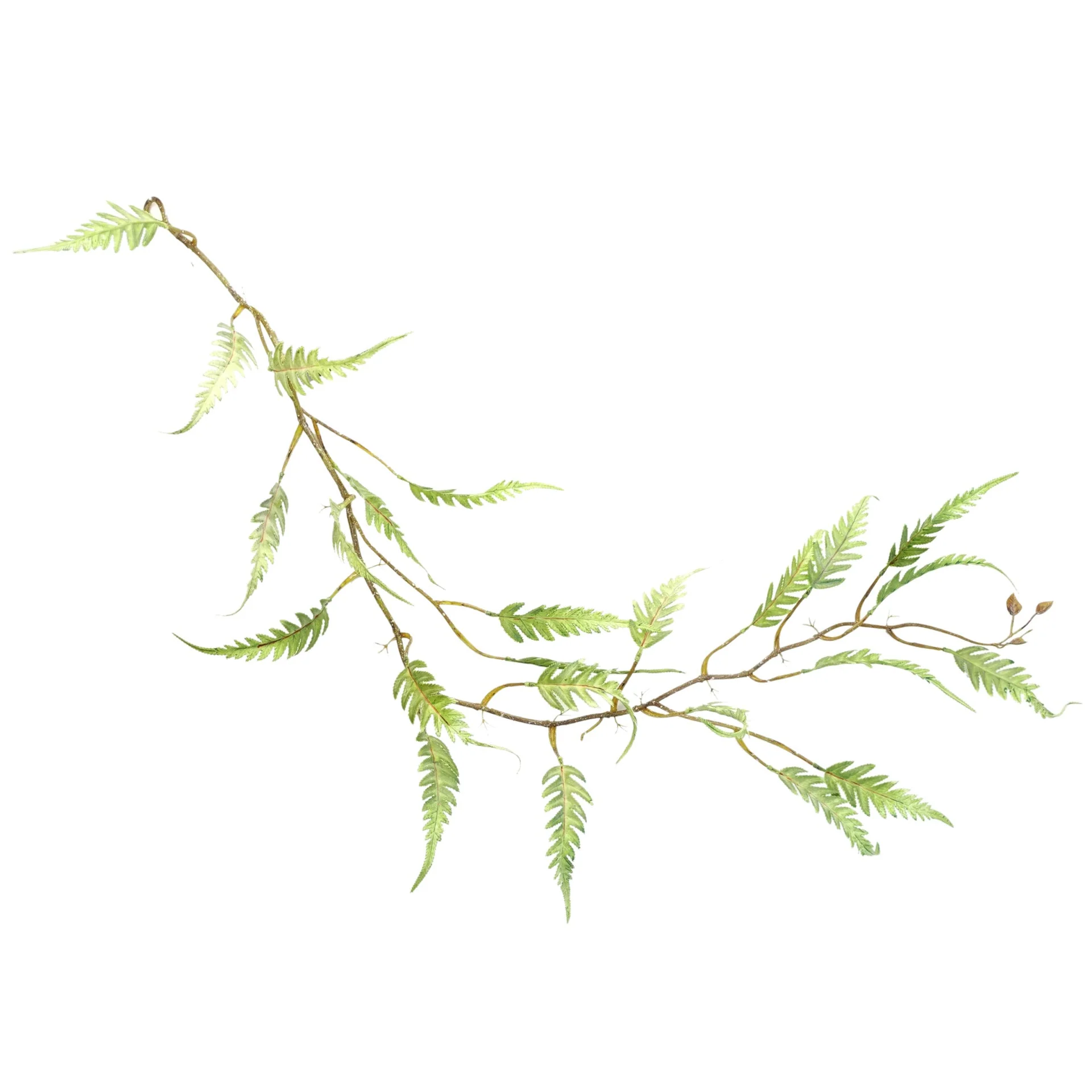 125cm Artificial Hanging Trailing Fern Plant - Image 4