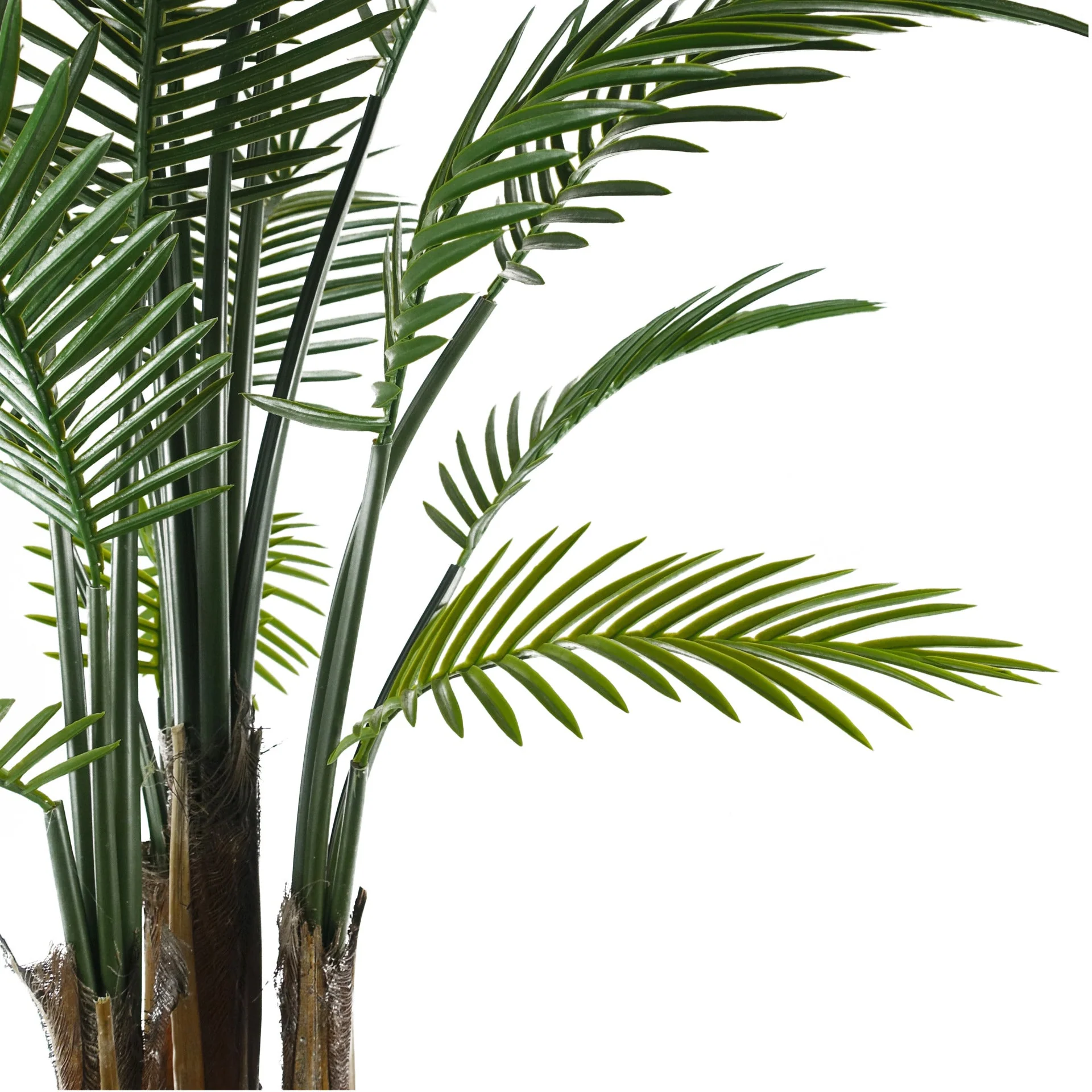 125cm UV Resistant Raphis Palm Tree with Natural Trunk - Image 2