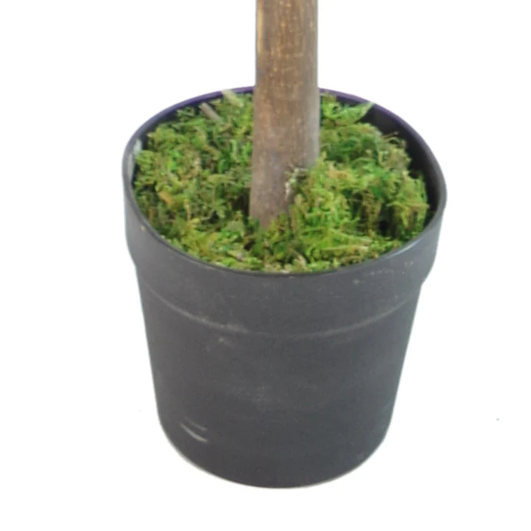 130cm Artificial Red & Green Ficus Tree - Image 2