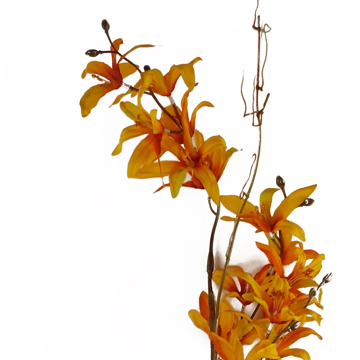 130cm Yellow Blossom Floral Spray Artificial - Image 3
