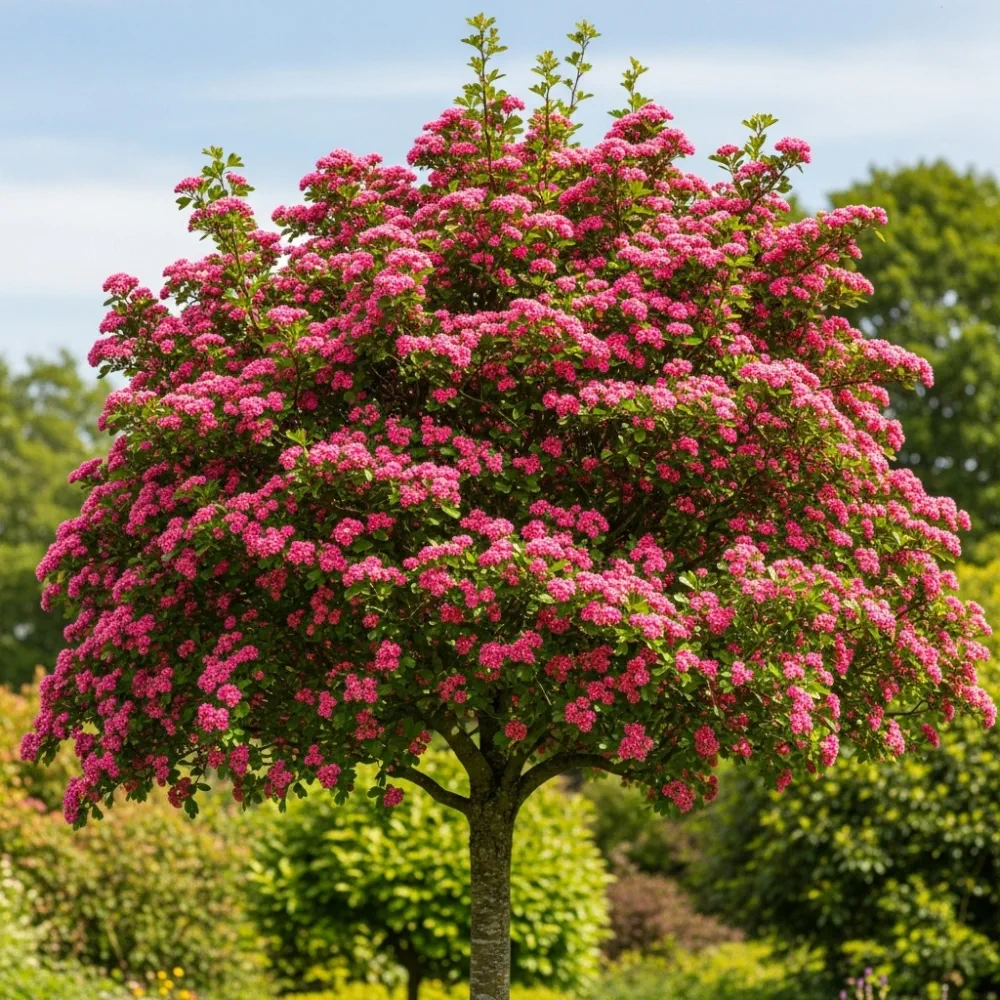 13ft Standard 'Paul's Scarlet' Red Hawthorn Tree | Mature Bare Root | 6/8cm Girth