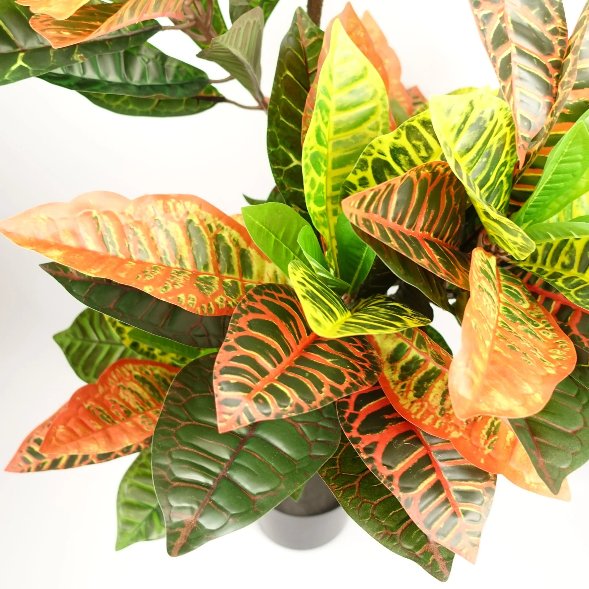 140cm Artificial Codiaeum Tree with 179 Leaves - Image 4