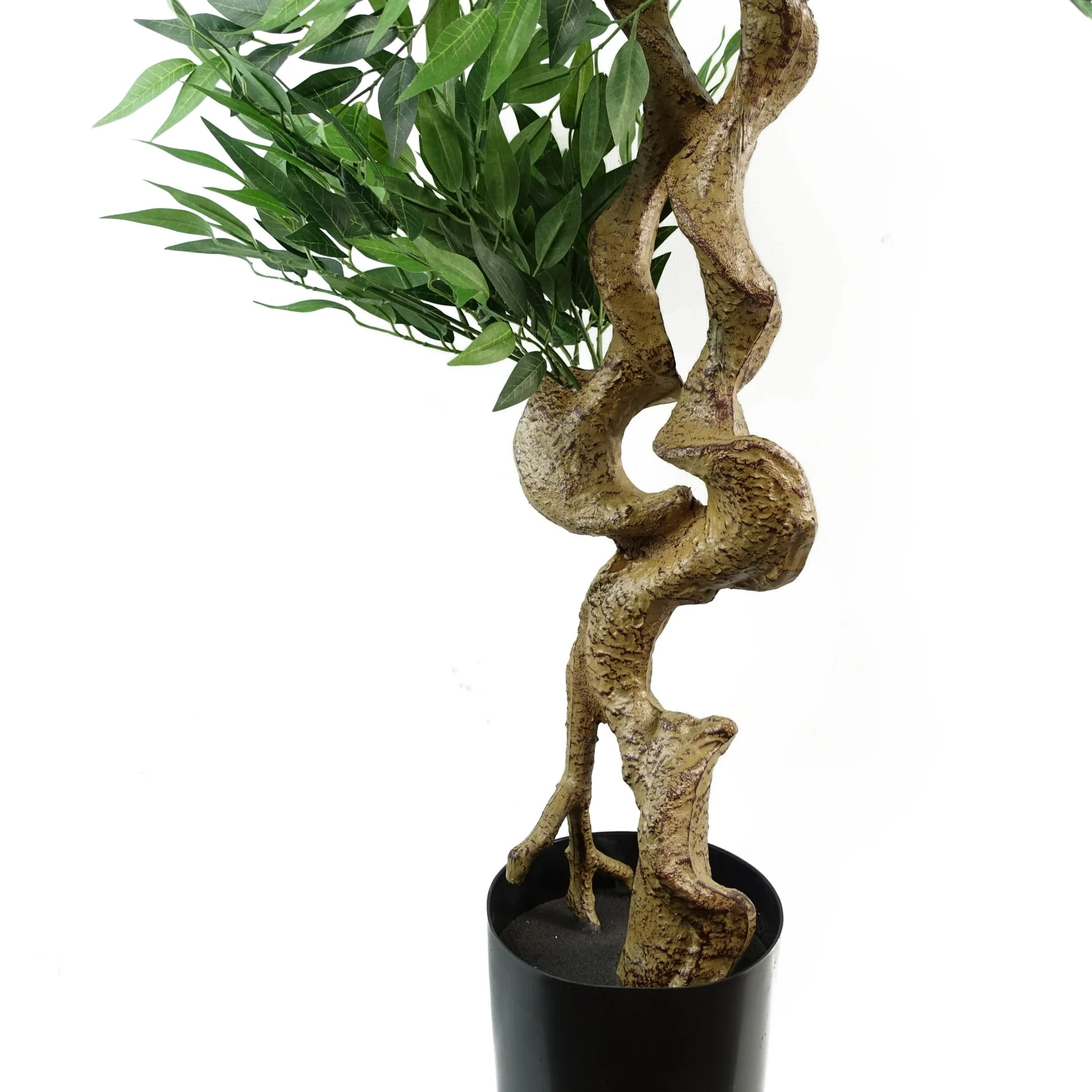 160cm Ruscus Double Twist Trunk Natural Look Japanese Tree - Image 2
