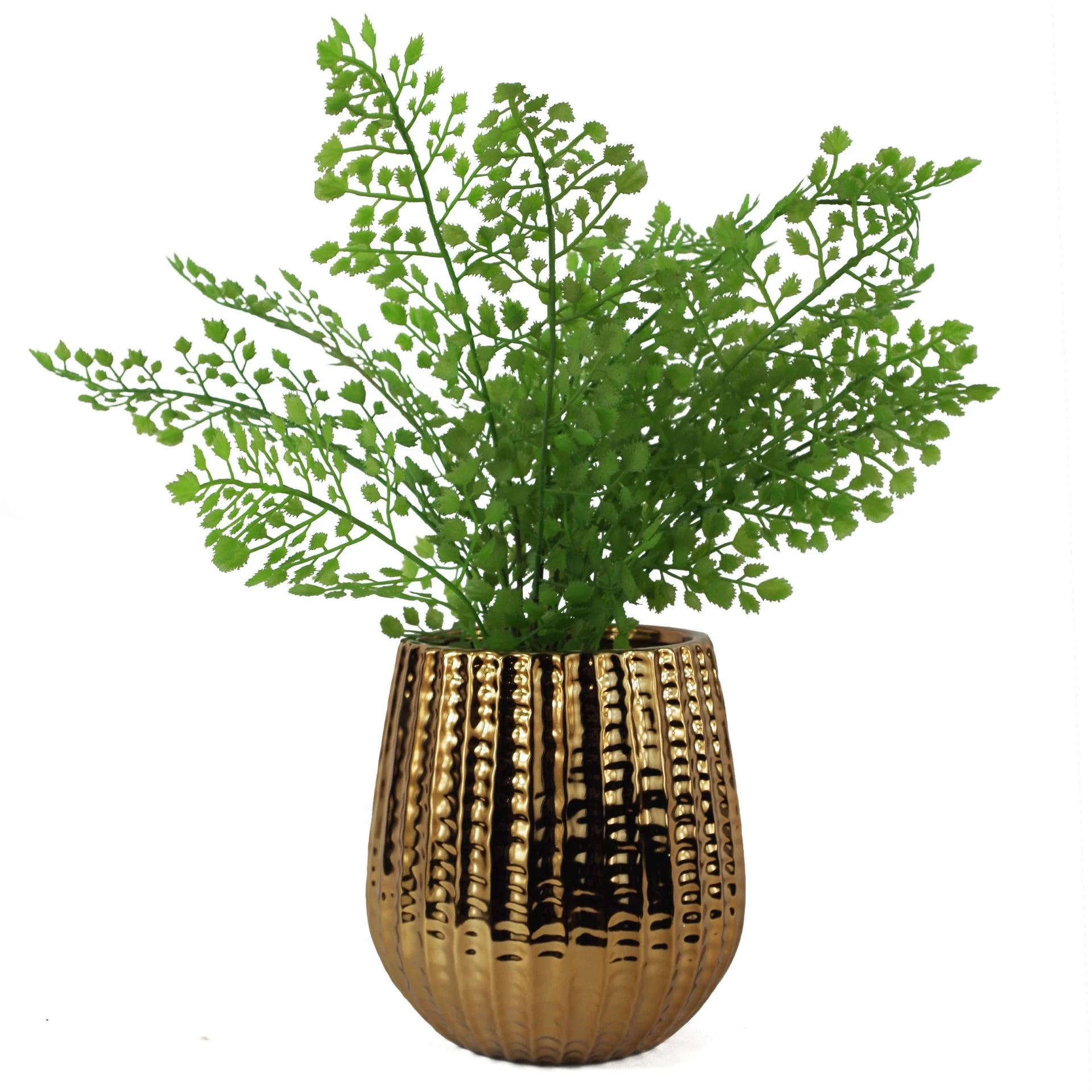 16cm Gold Ceramic Planter - Image 2