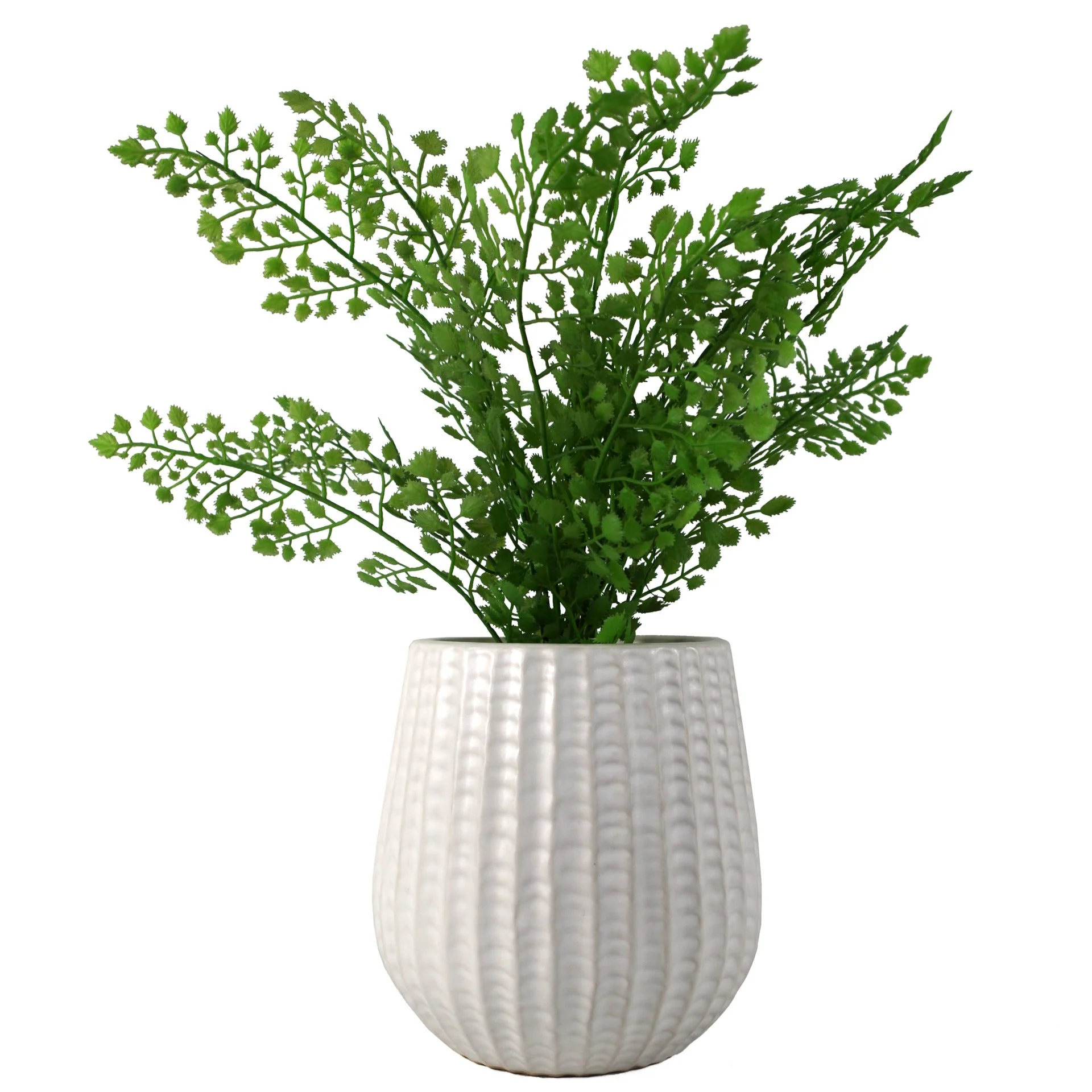 16cm White Ceramic Planter - Image 2