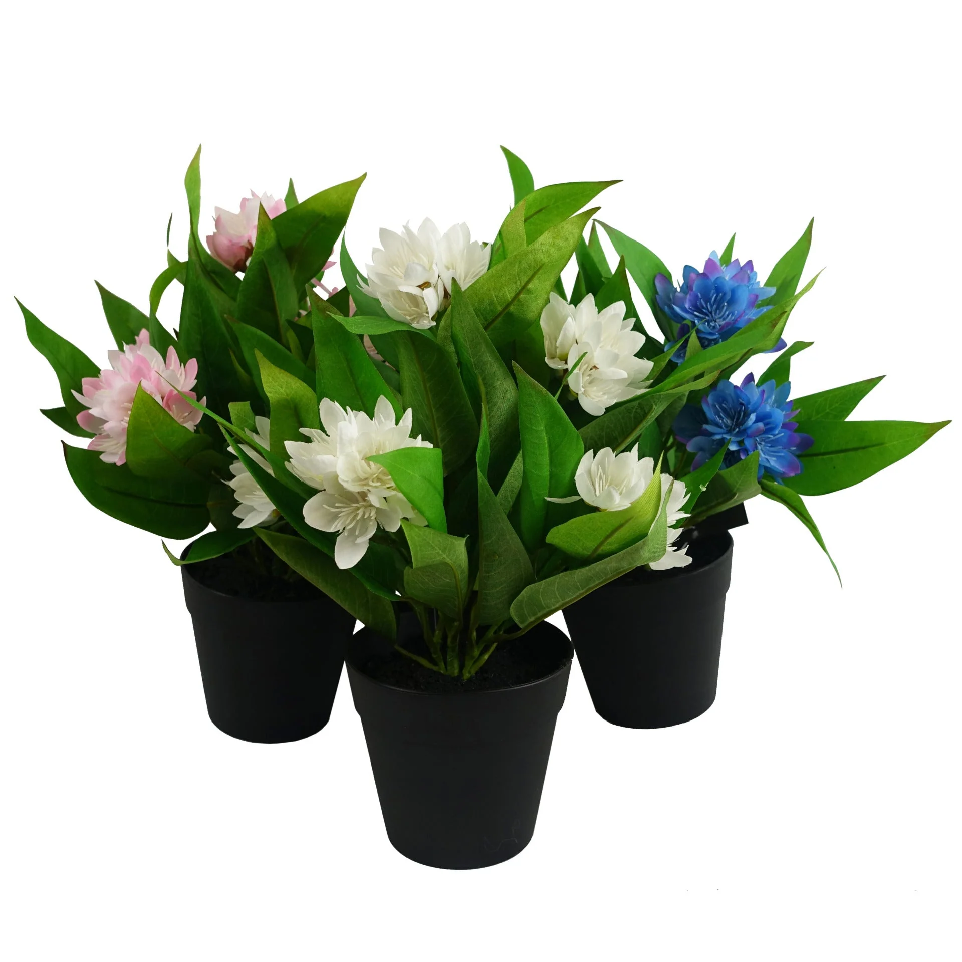 18cm Artificial Freesia Plant White Flowering - Image 3