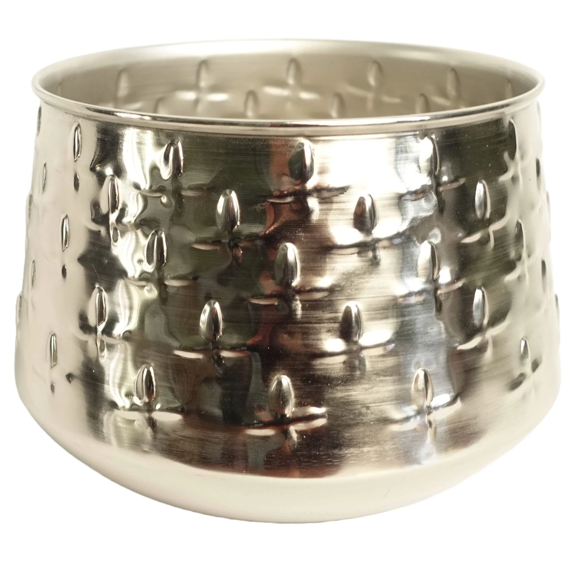 18cm Silver Cross Metal Planter - Image 3