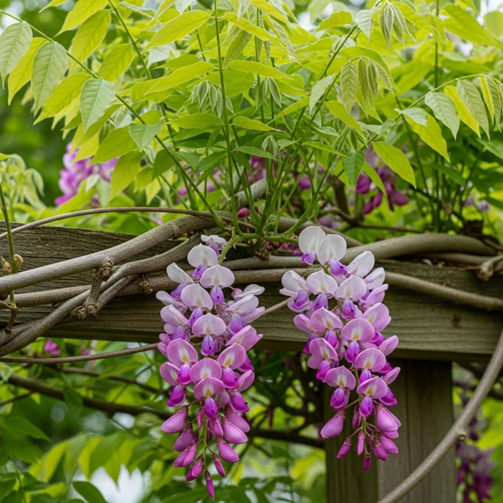 2 Wisteria Floribunda 'Rosea' | 3L Pots - Image 3