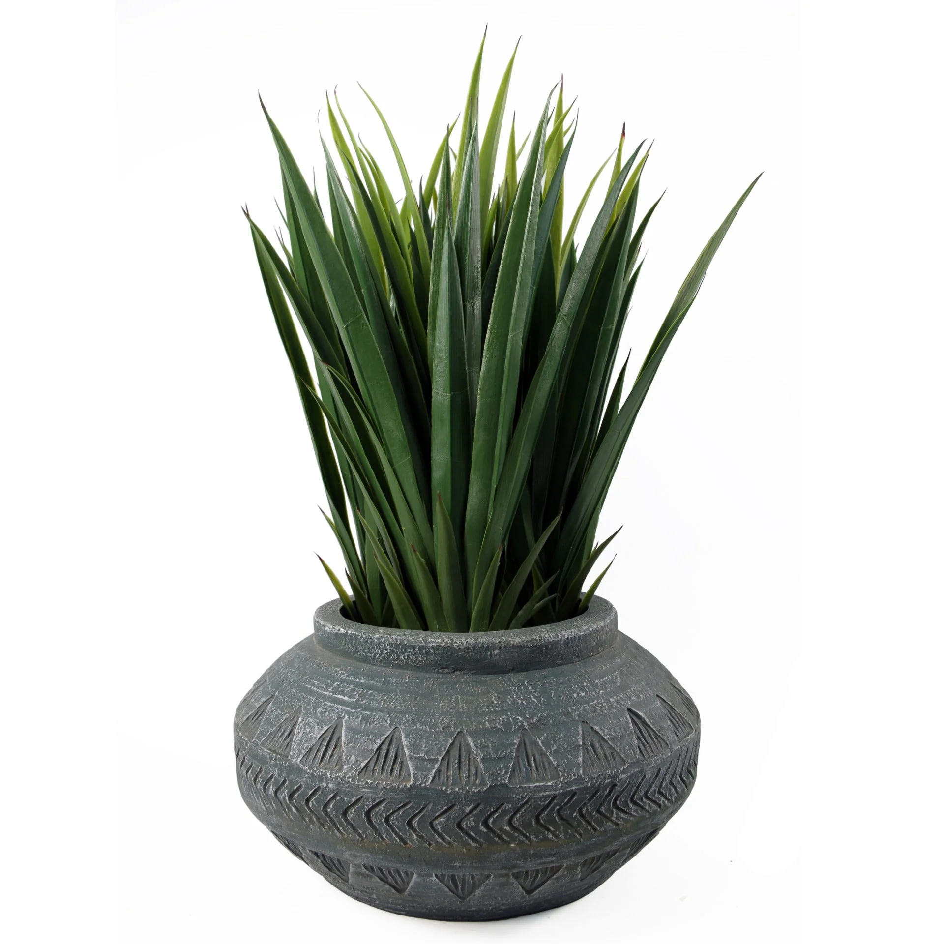 21cm x 40cm Large Grey Gliese Triangle Planter - Image 2