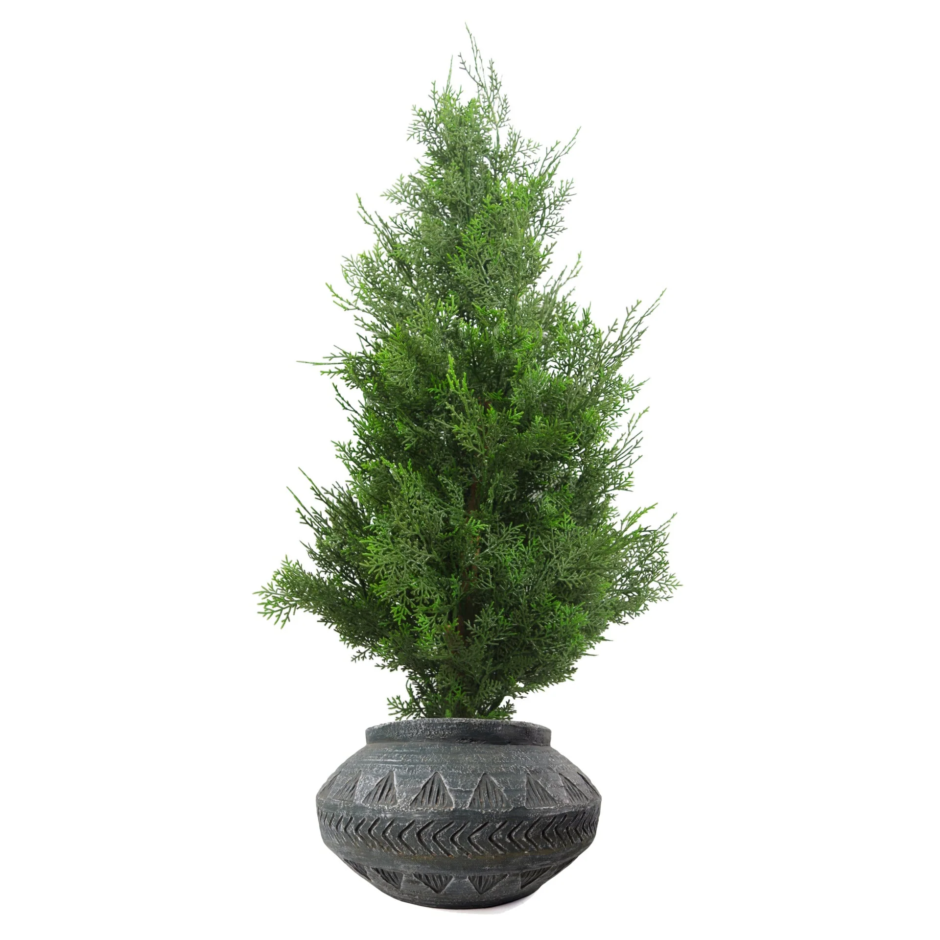 21cm x 40cm Large Grey Gliese Triangle Planter - Image 4
