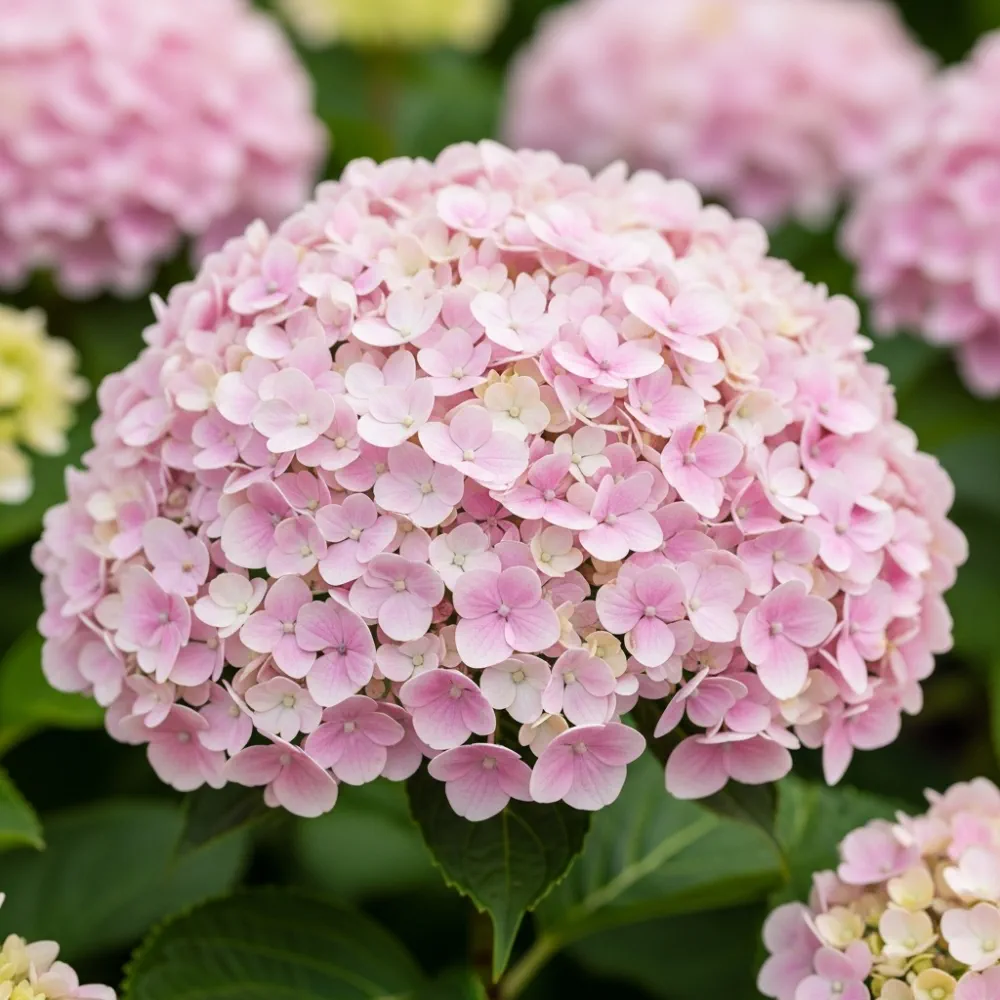2ft Hydrangea arborescens 'Pink Annabelle' | 3L Pot - Image 2