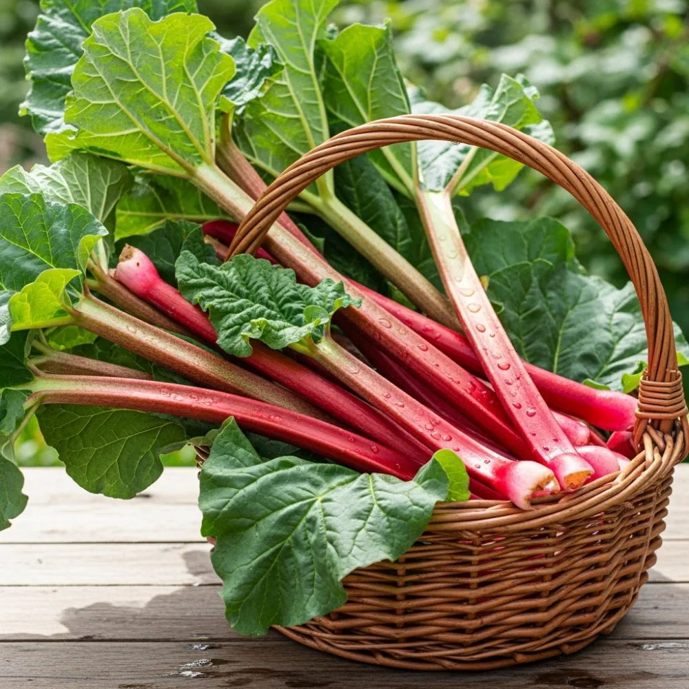 3 Champagne' Rhubarb Plants | 3L Pots - Image 3