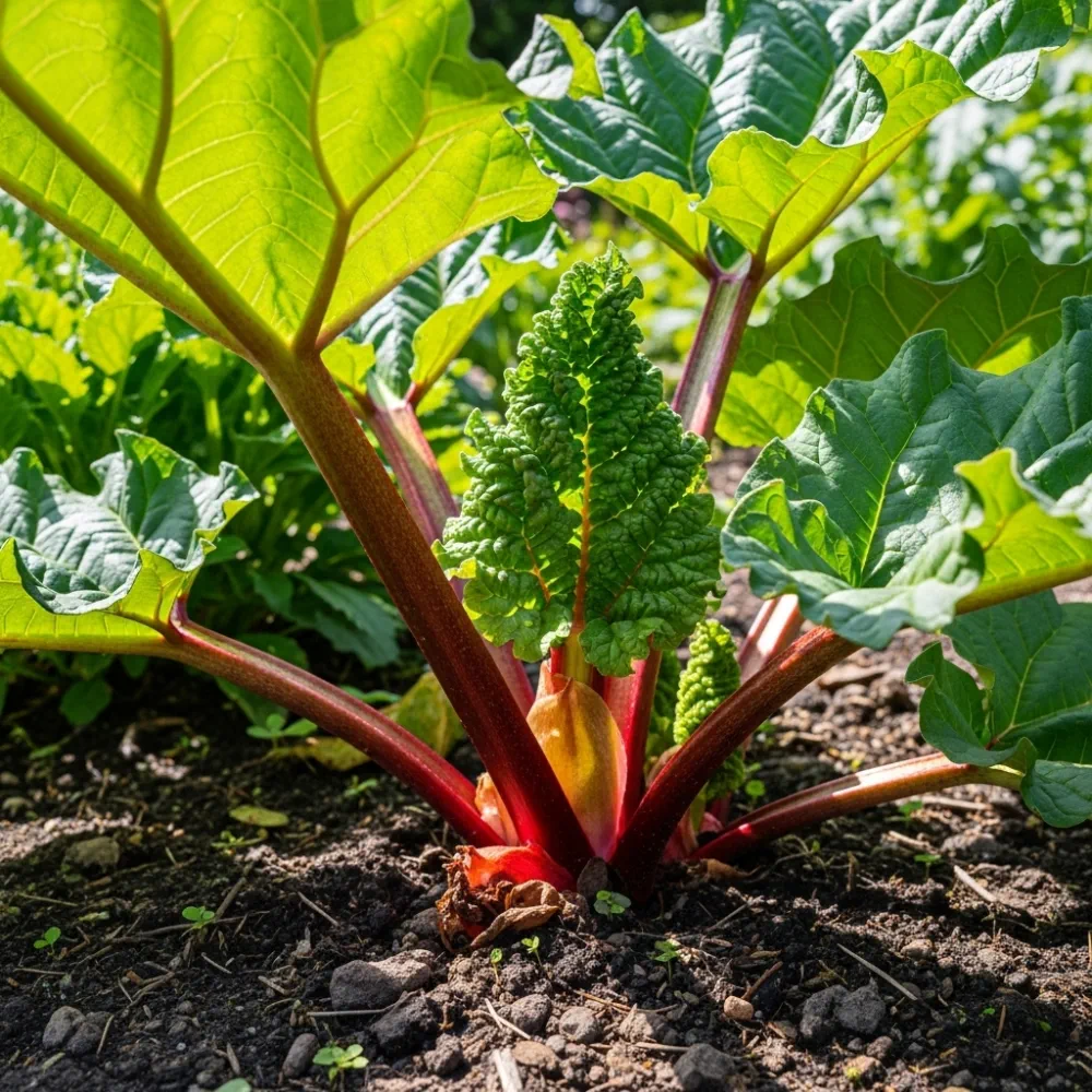 3 Raspberry Red' Rhubarb Plants | 3L Pots - Image 4