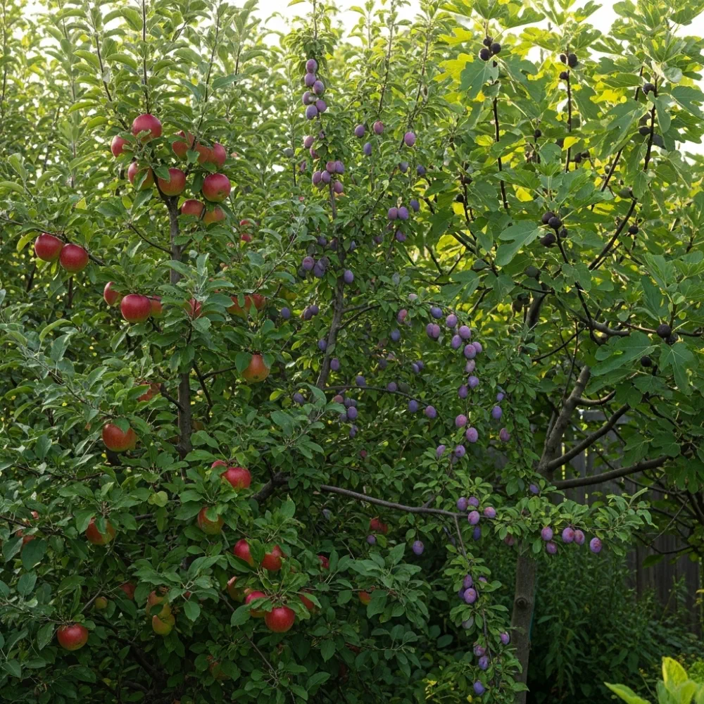 3 Super Easy to Grow Fruit Trees | Fig in 3L Pot & 2 Tall Bare Root Trees (Apple & Plum) - Image 2