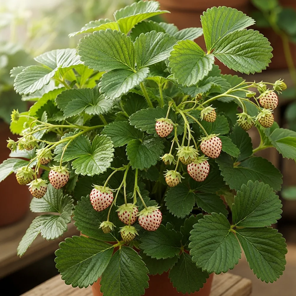 3 x Pineberry Strawberry Plants | 9cm Pots - Image 2