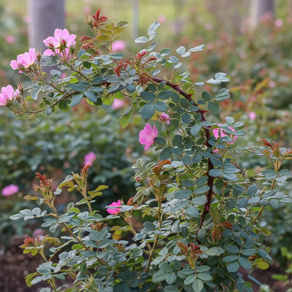 45cm Red-Leaved Rose Hedging | Rosa glauca | Bare Root