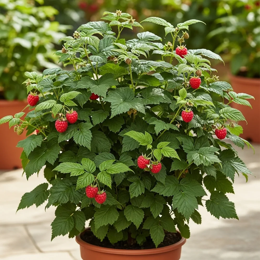 60cm 'Ruby Beauty Raspberry Plant | 3L Pot - Image 2