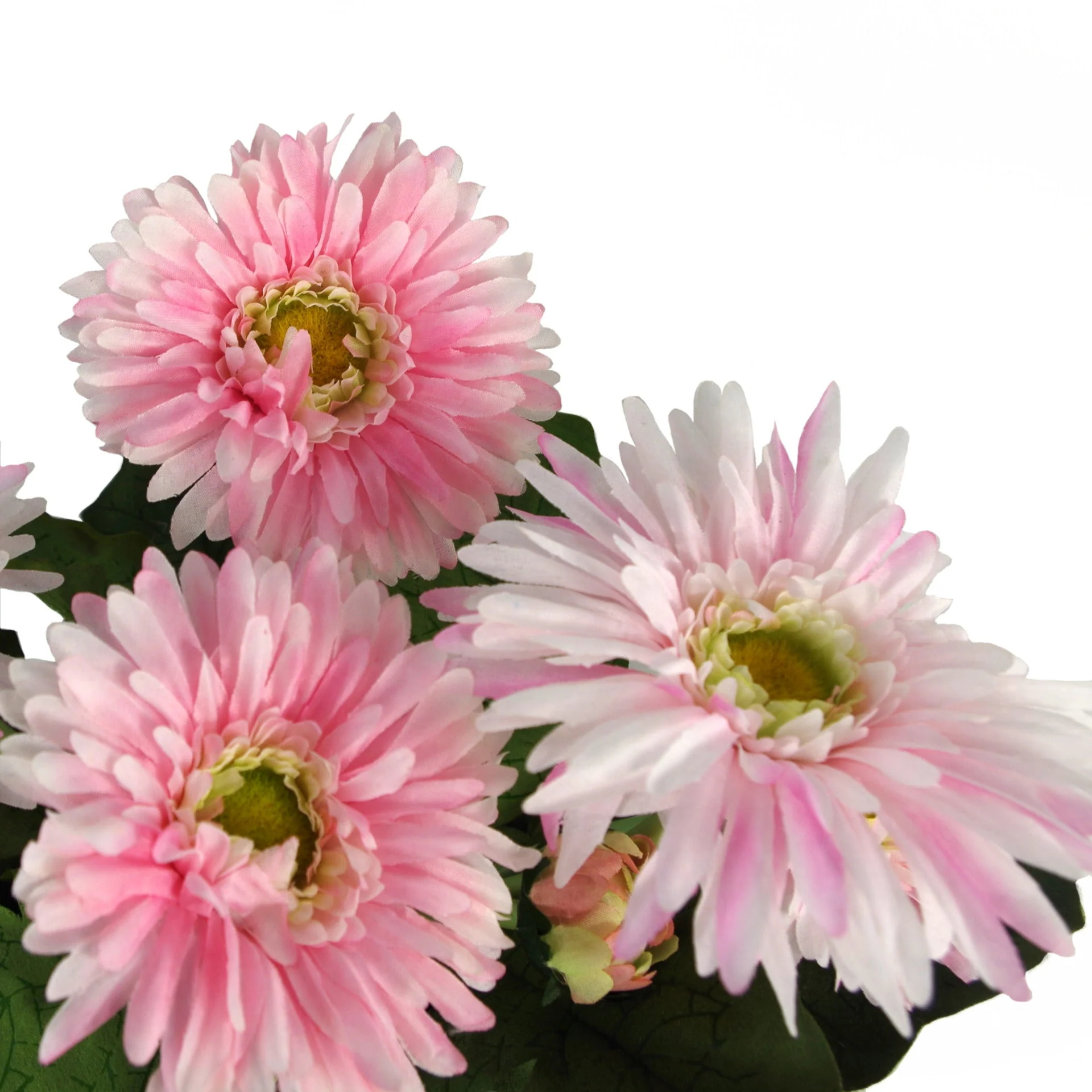 33cm Artificial Potted Daisy Pink - Image 2