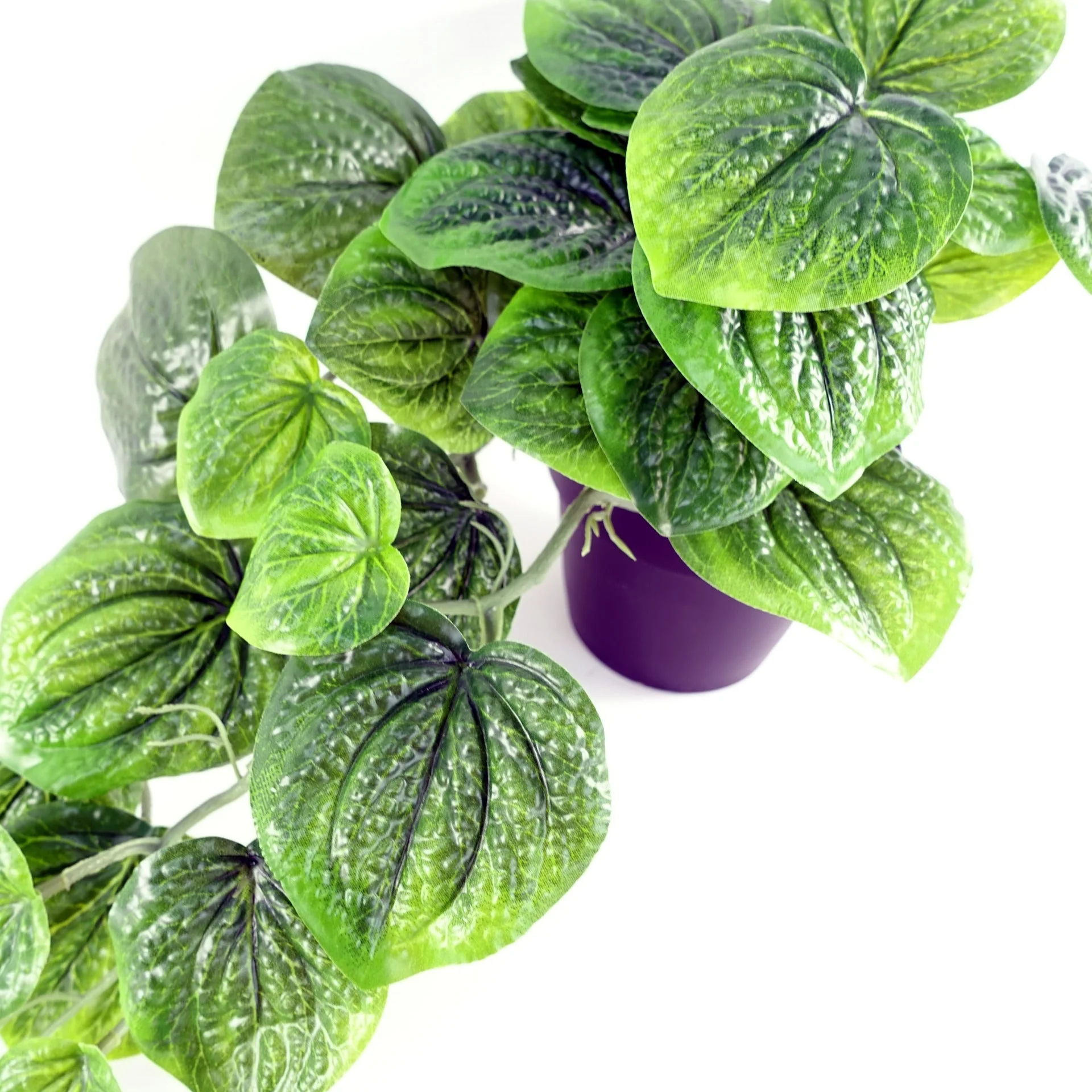 35cm Artificial Trailing Green Potted Pothos Plant - Image 3
