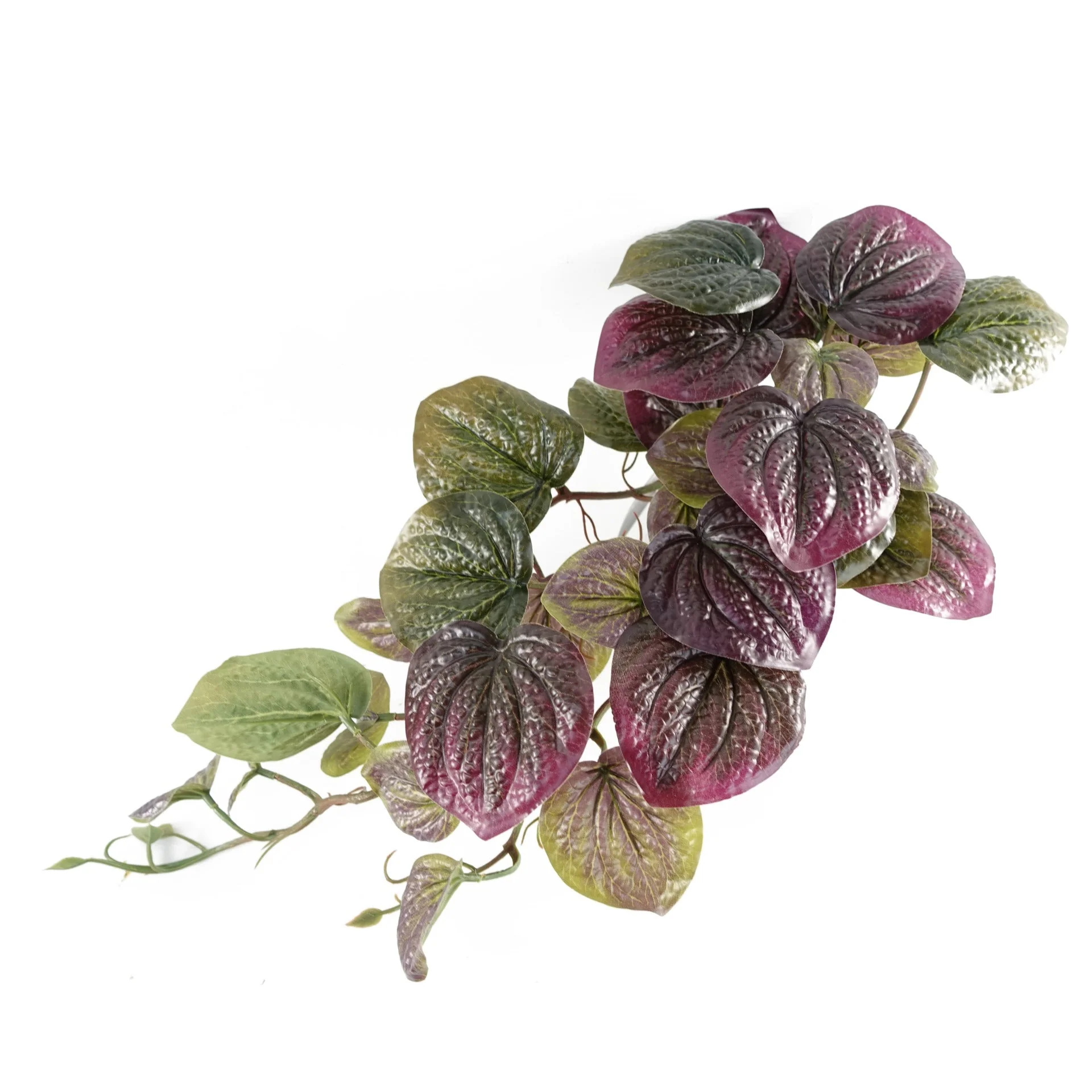 35cm Artificial Trailing Purple Potted Pothos Plant - Image 3