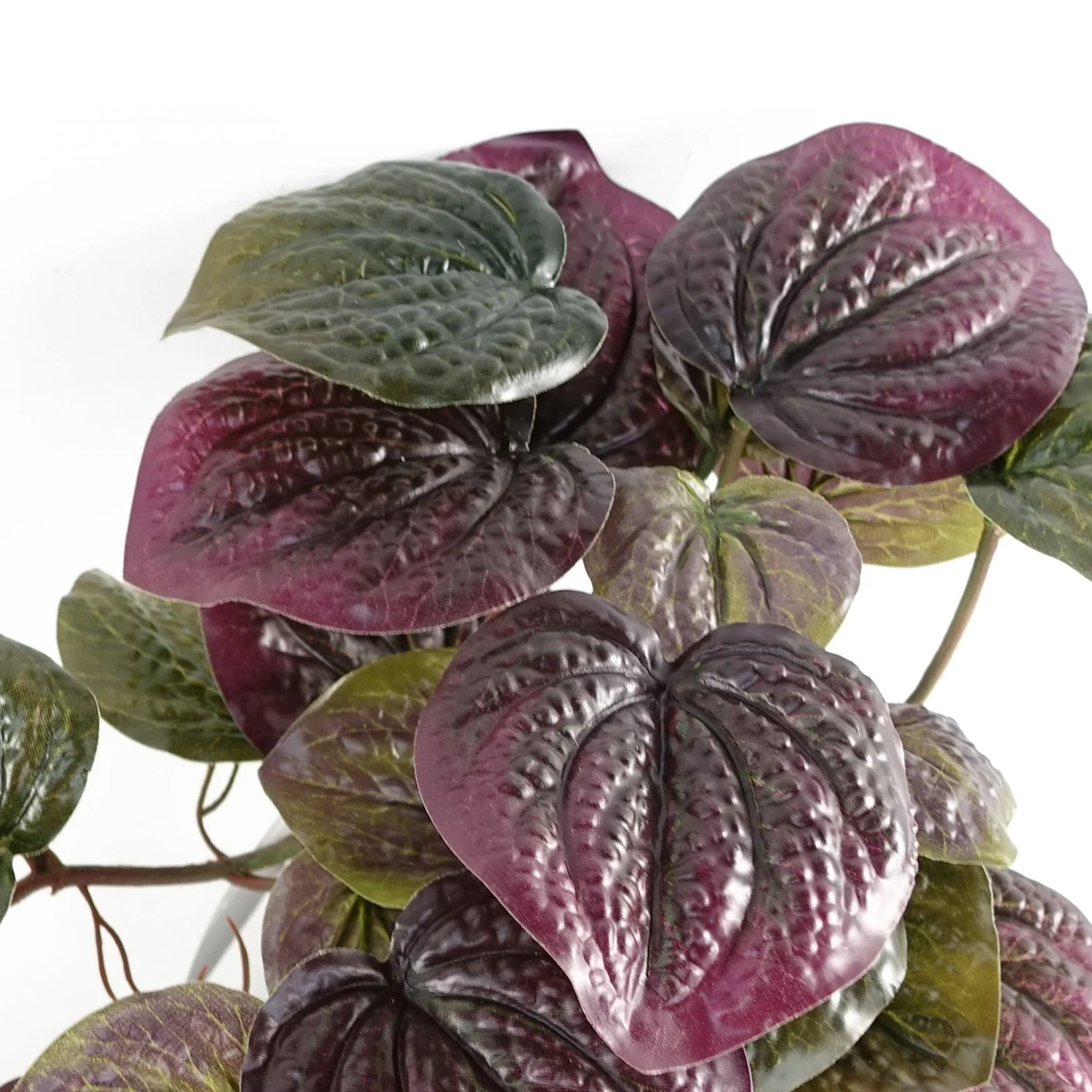 35cm Artificial Trailing Purple Potted Pothos Plant - Image 4