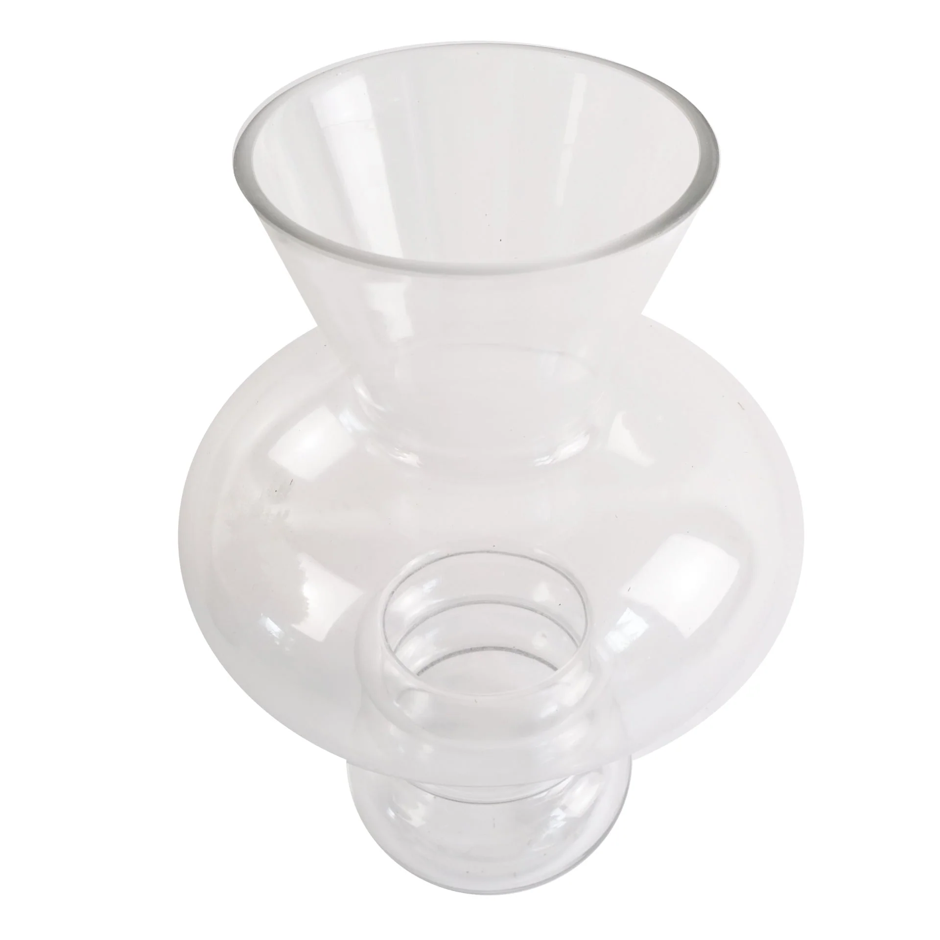35cm Bubble Clear Glass Vase - Image 3