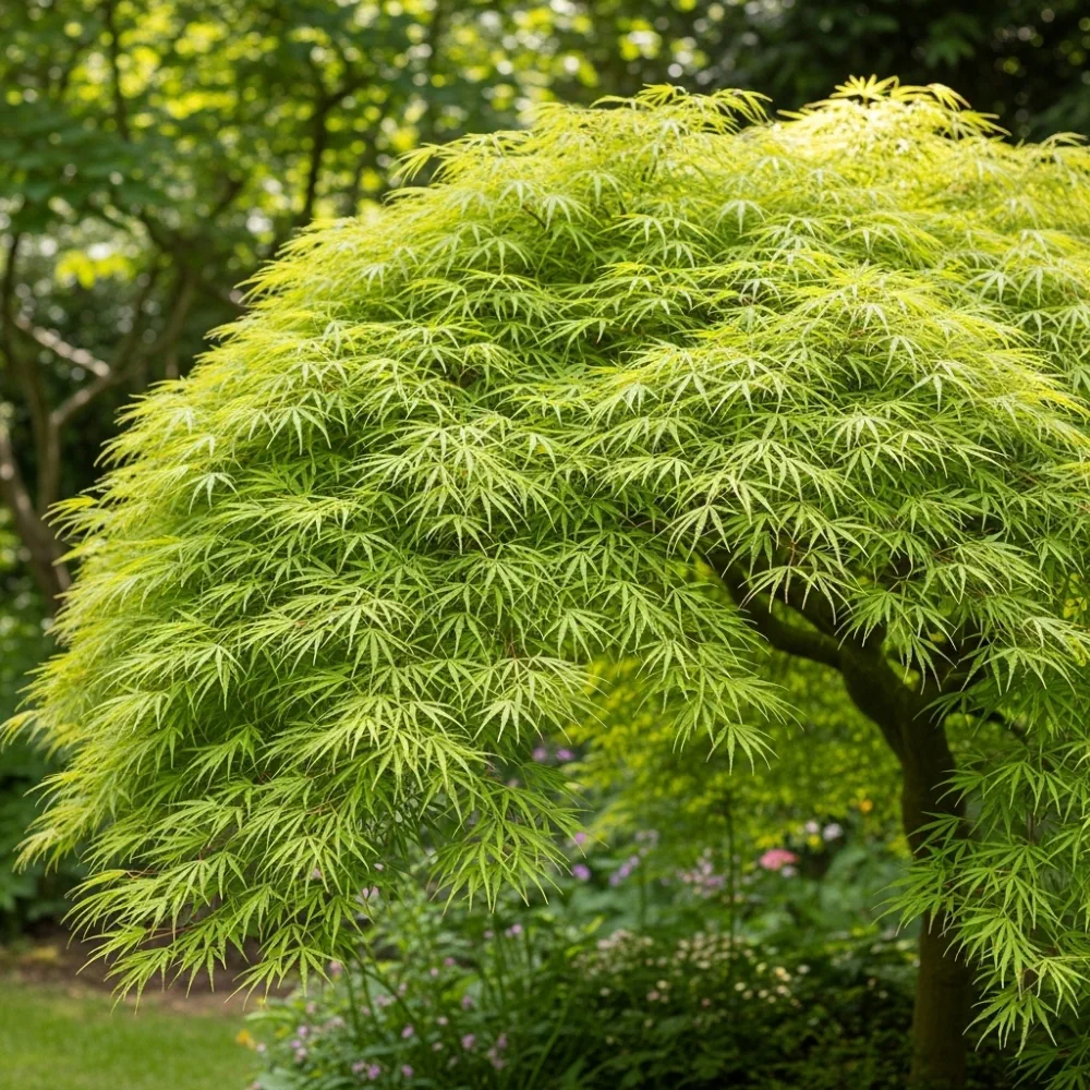 2ft Green Weeping Japanese Maple Tree | Acer palmatum 'Dissectum' | 5L Pot - Image 2