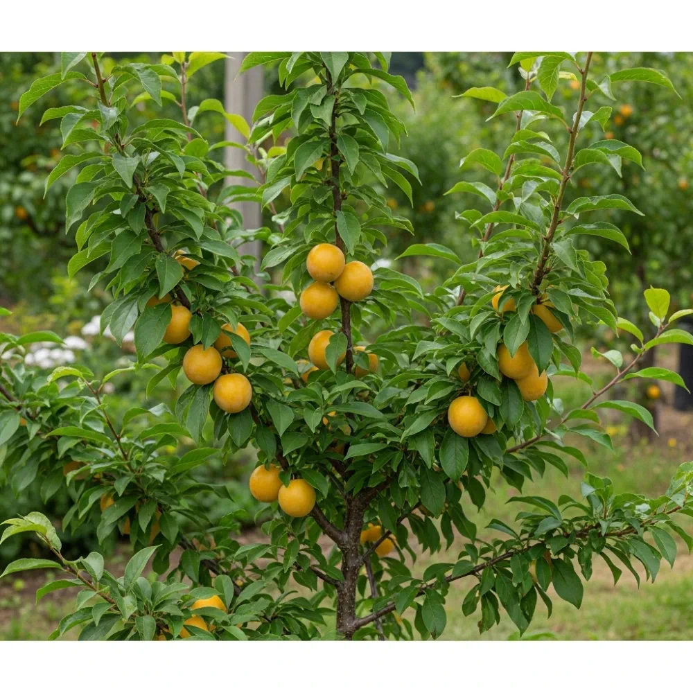 3ft 'Oullins Golden Gage' Plum Tree | 4.5L Pot - Image 2