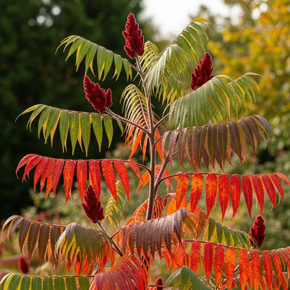 3ft Smooth Sumach Tree | Rhus glabra | 9L | 2 Years Old - Image 2