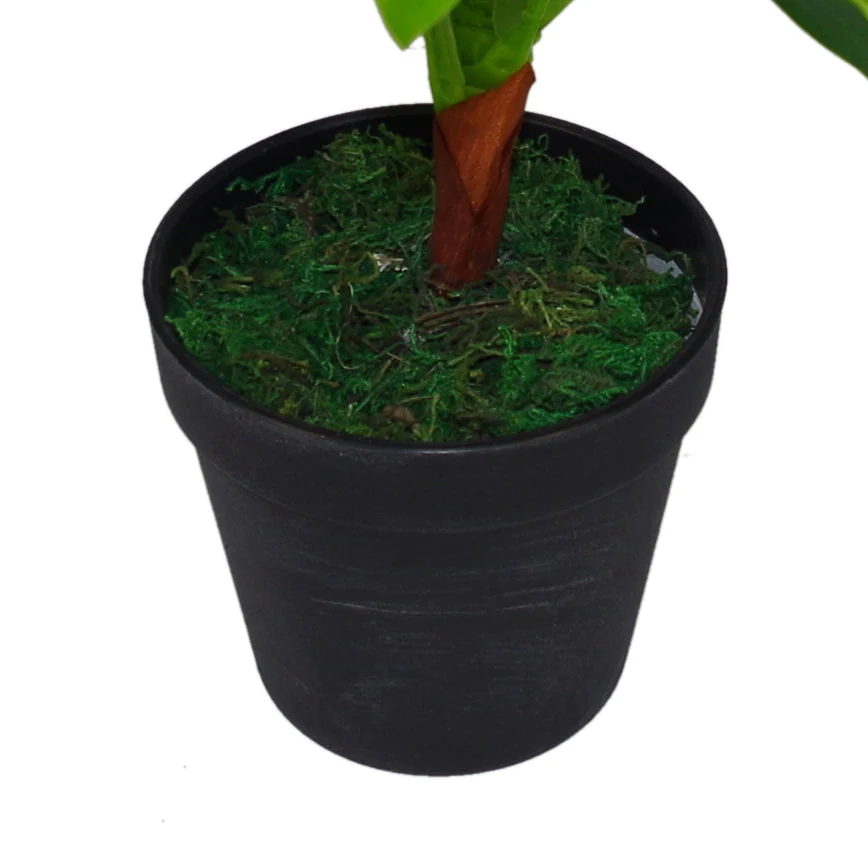 40cm Artificial Dracaena Pot Plant - Variegated Leaves - Image 3