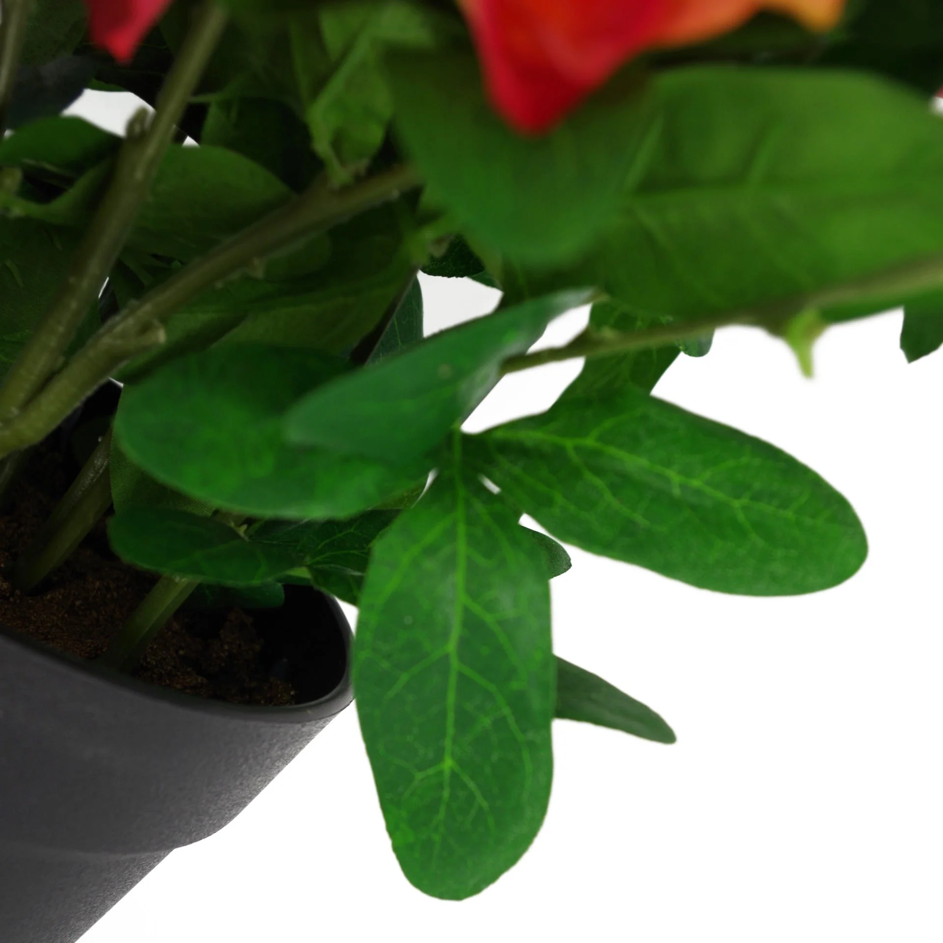 40cm Artificial Rhododendron Plant Pink Orange - Image 4