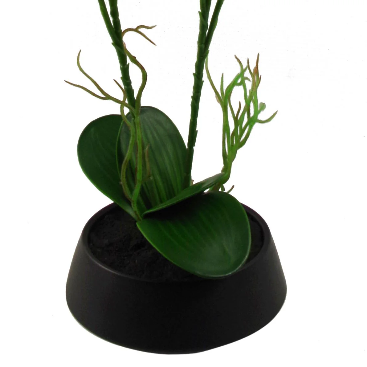 43cm Pink Yellow Artificial Orchid in Ceramic Planter - Image 3