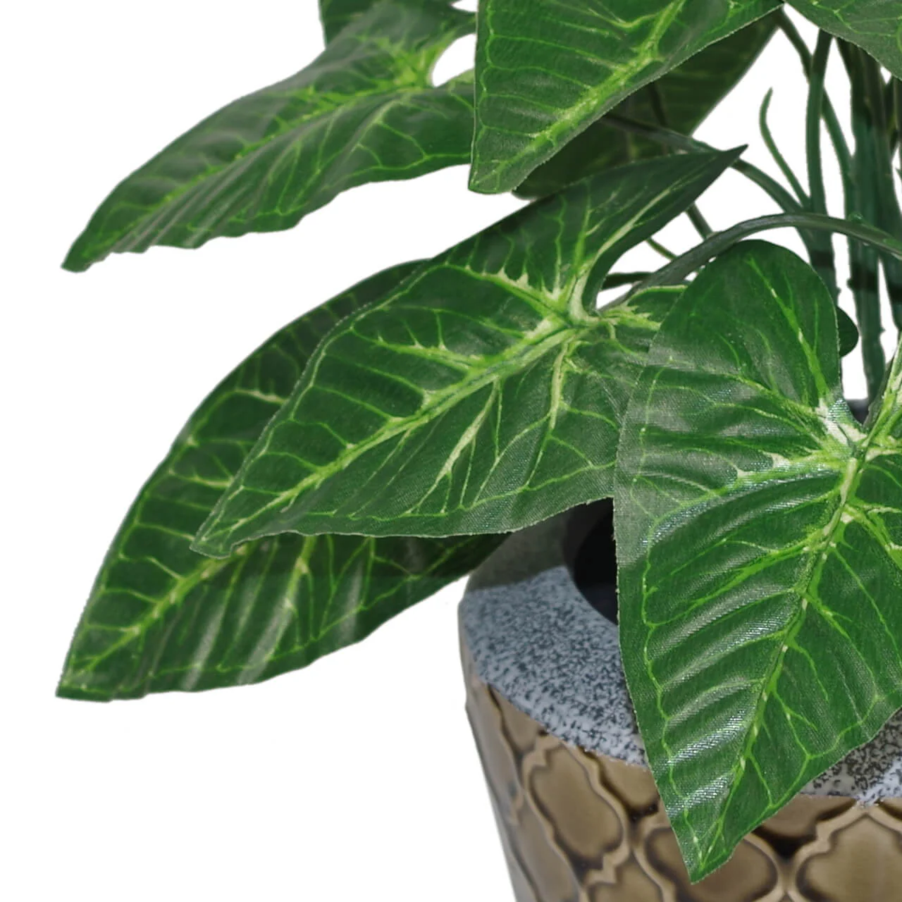 45cm Artificial Taro Plant - 45cm Dark Taro - Image 3