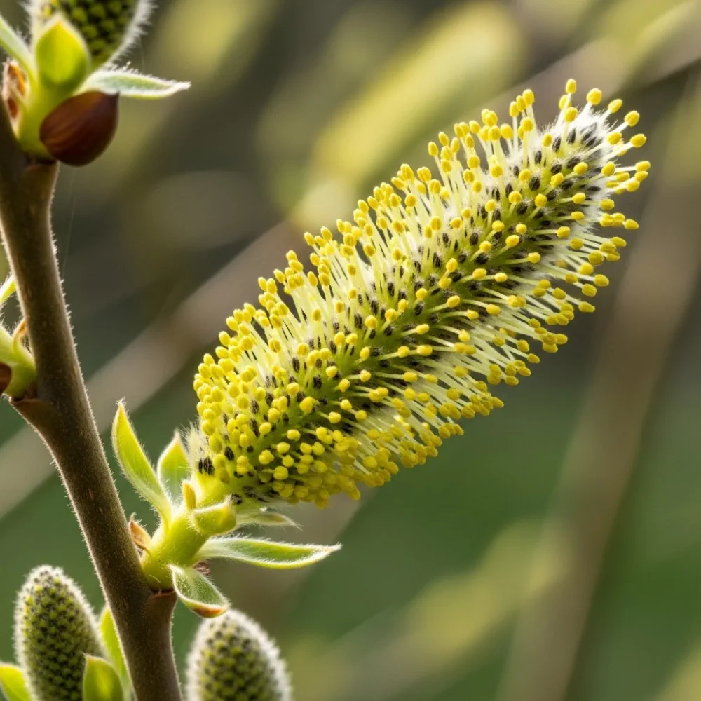 4ft 'Kilmarnock' Dwarf Weeping Willow Tree | Salix Caprea | 4L Pot - Image 2