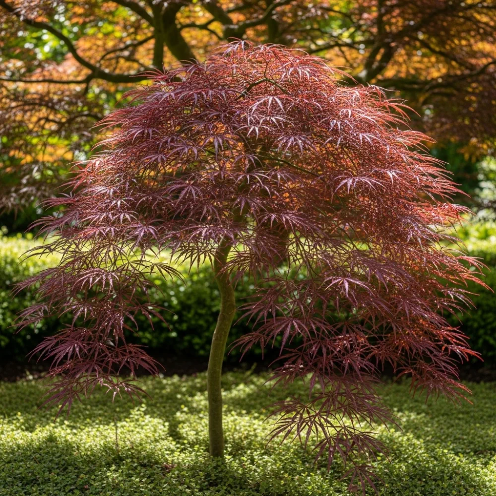 3ft Red Weeping Japanese Maple Tree | Acer palmatum 'Garnet' | 7.5L Pot