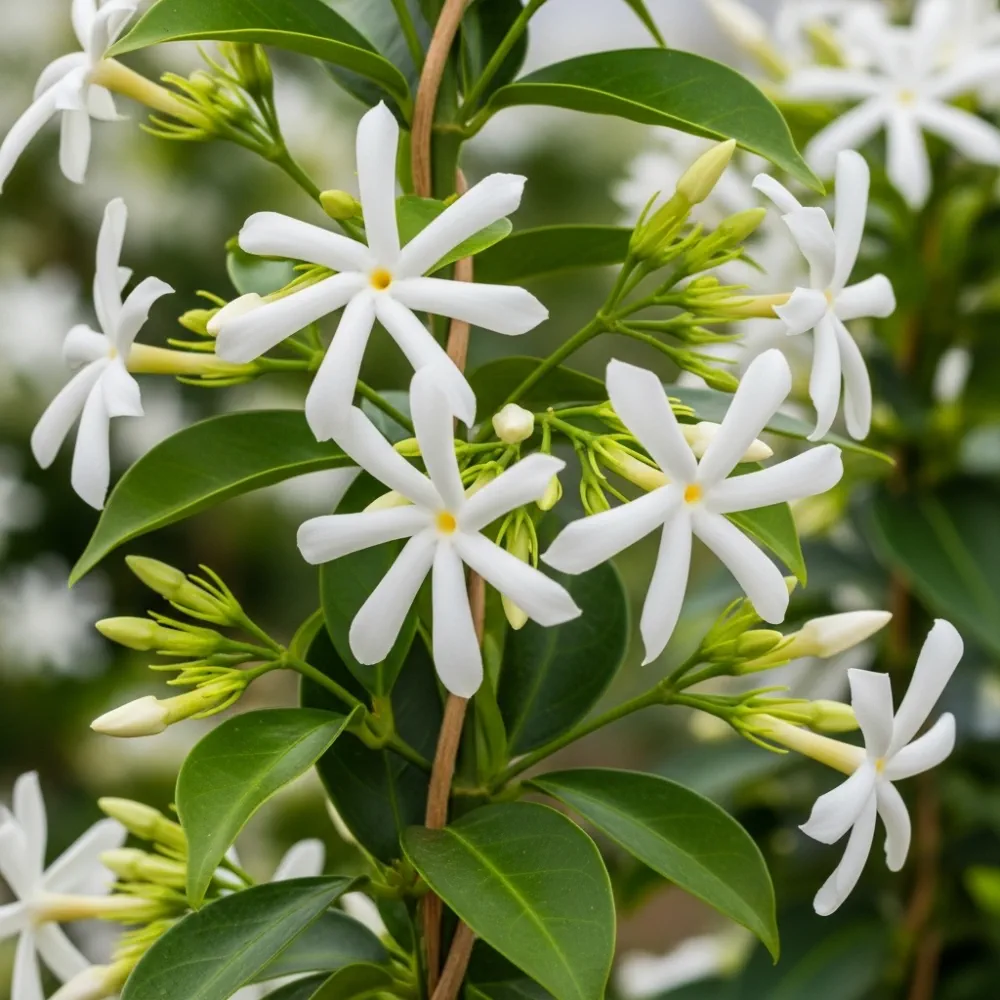 3ft Star Jasmine | Trachelospermum jasminoides | Pyramid Trained | 3L Pot