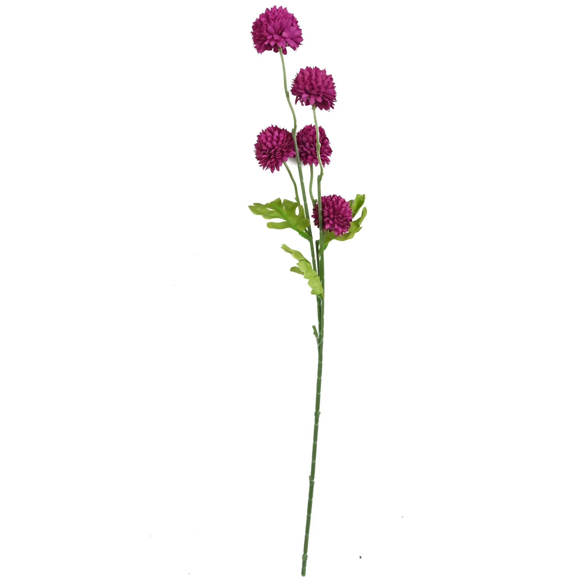 50cm Dahlia Pompom Pink Artificial Stem - Image 2