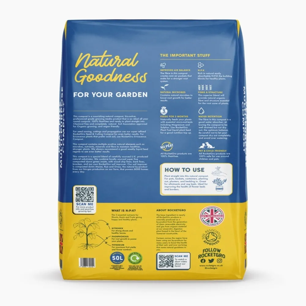 50L Organic Peat-Free Multi-Purpose Compost - Image 2